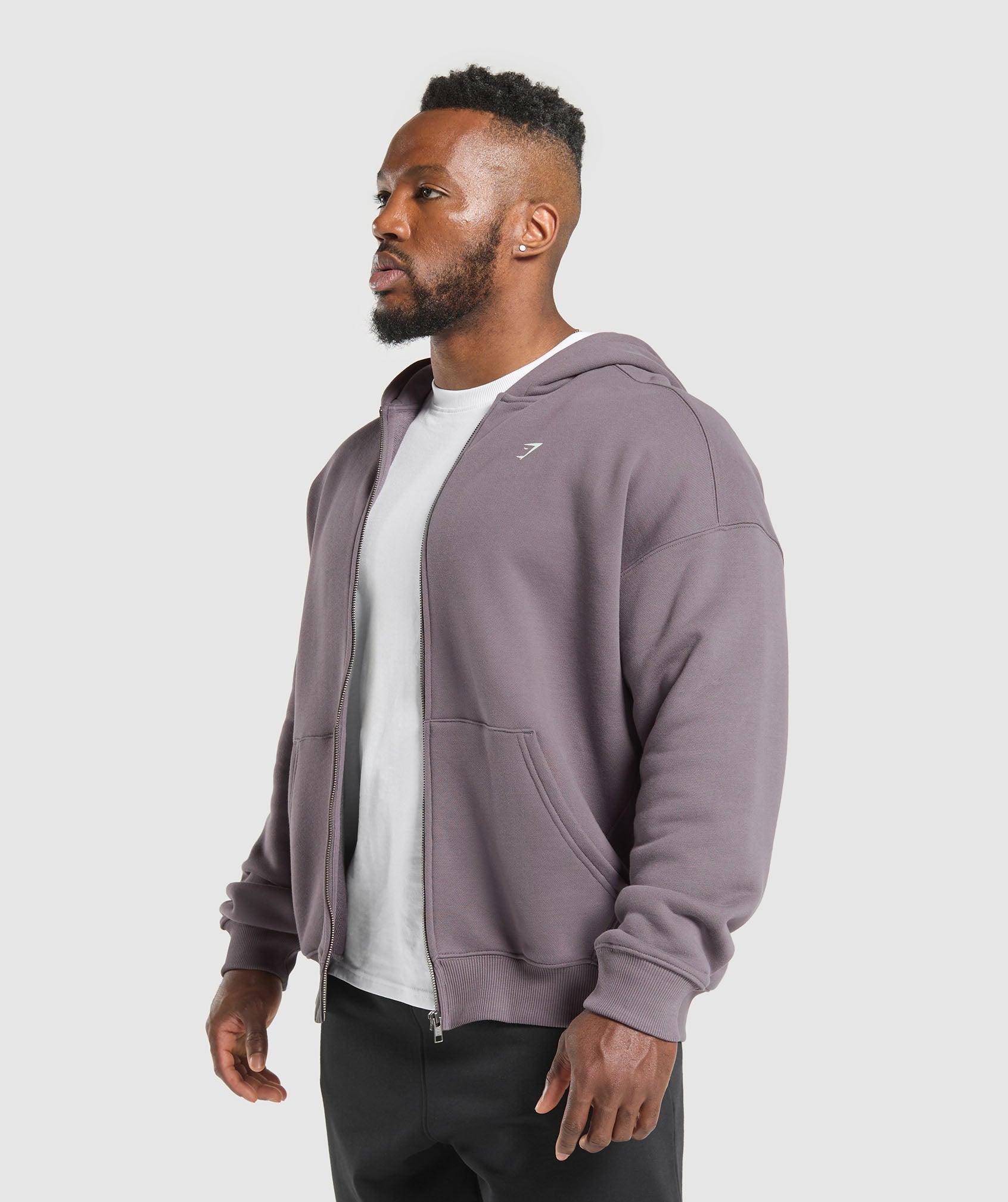 Gymshark Doberman Graphic Hoodie - Brushed Purple Male Product Image