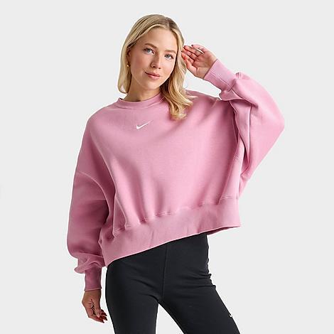 Womens Nike Sportswear Phoenix Fleece Over-Oversized Crew-Neck Sweatshirt | DQ5761-233 Product Image