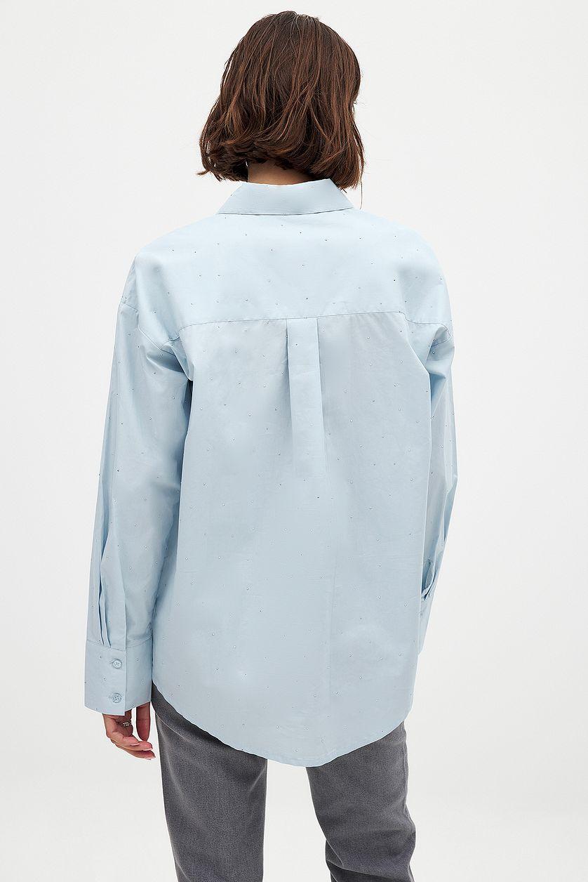 Rhinestone Detail Shirt Product Image