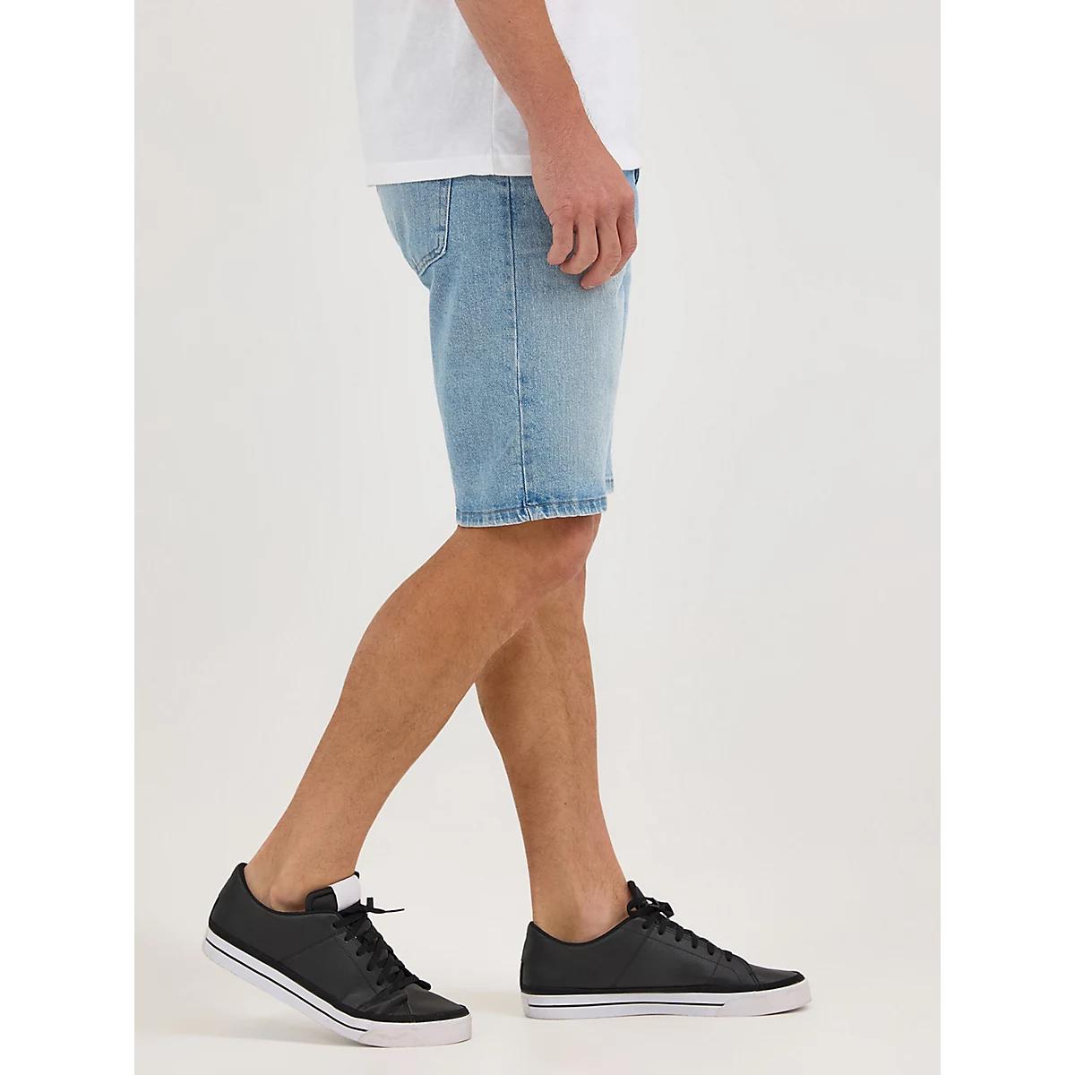 Men's Wrangler® Five Star Premium 5-pocket Relaxed Denim Short in Medium Stone Product Image