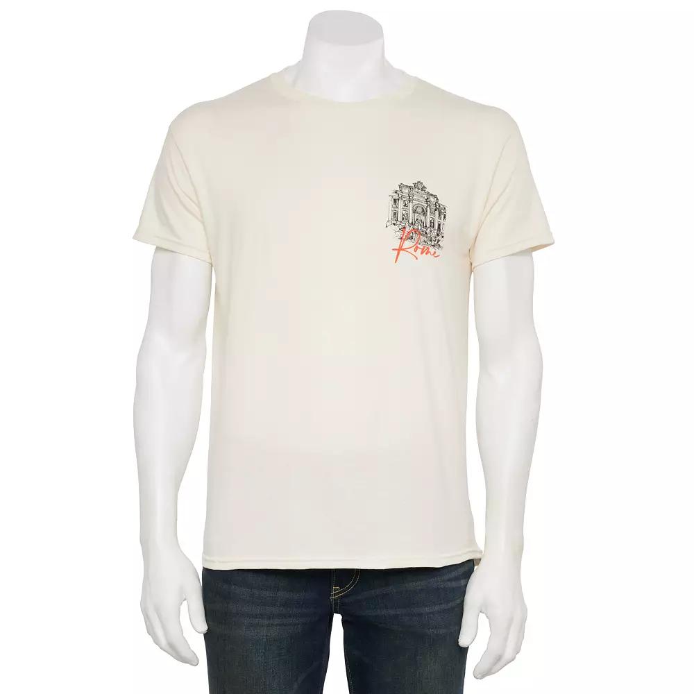 Men's Retrofit Rome Graphic T-Shirt, Size: XL, Natural Product Image