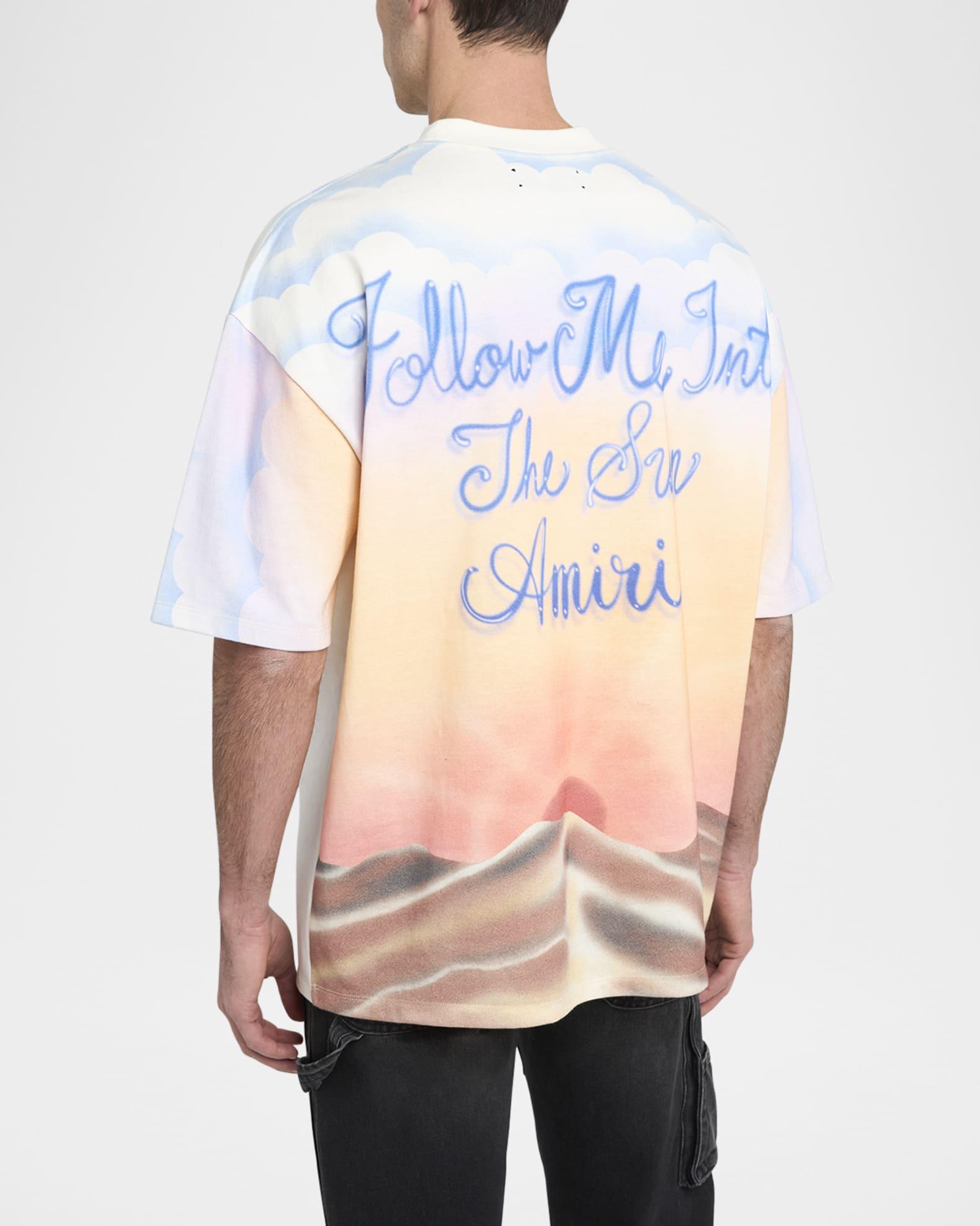 Mens Follow Me Cotton Oversized Crewneck T-Shirt Product Image