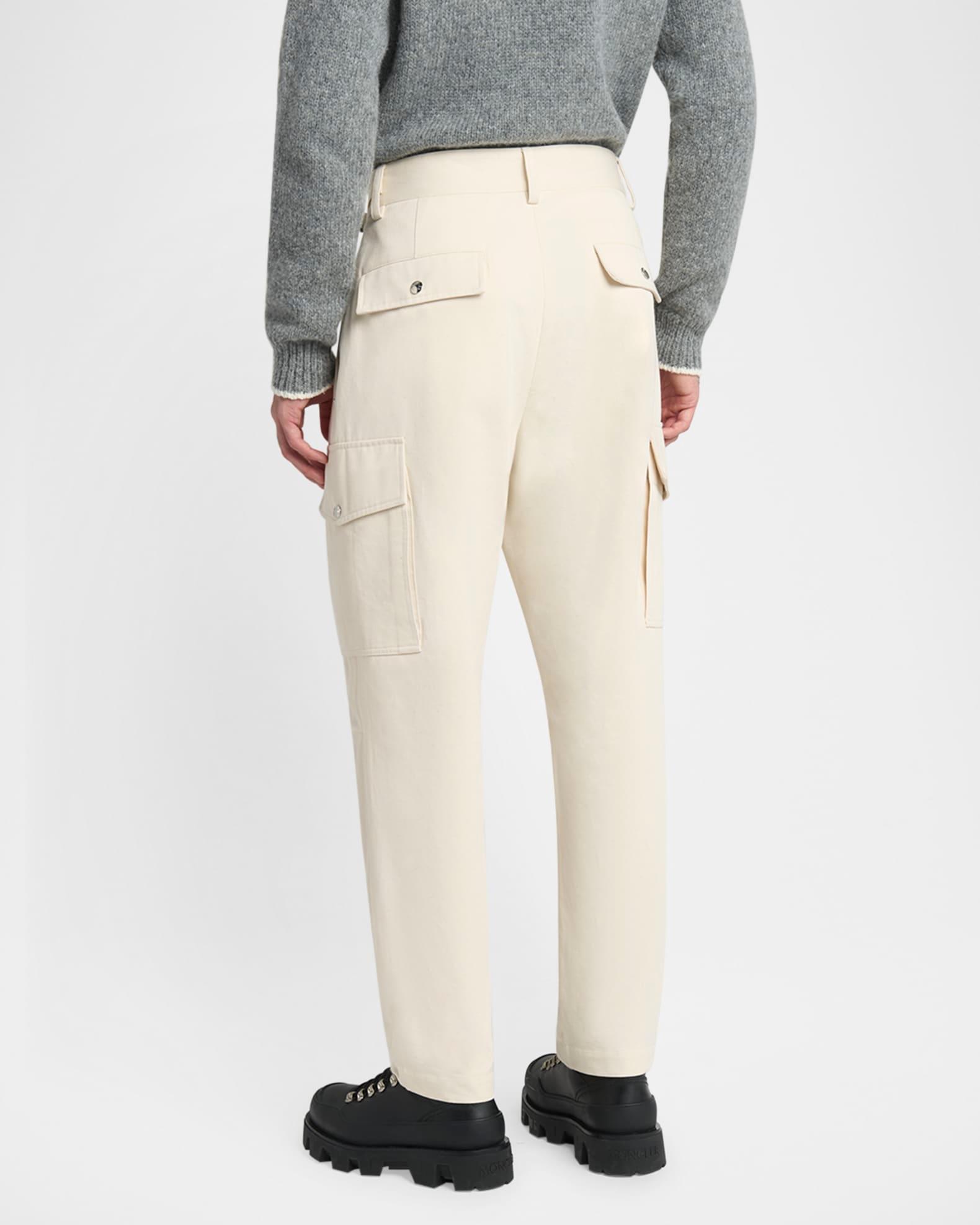 Men's Pleated Cargo Trousers Product Image
