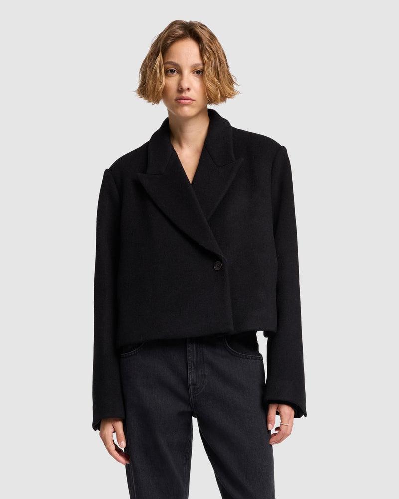 Cropped Wool Jacket Product Image