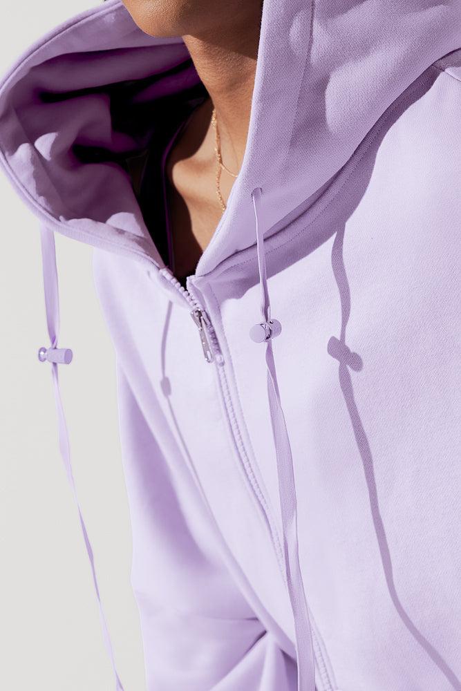 Zip Cloud Hoodie - Blush Product Image
