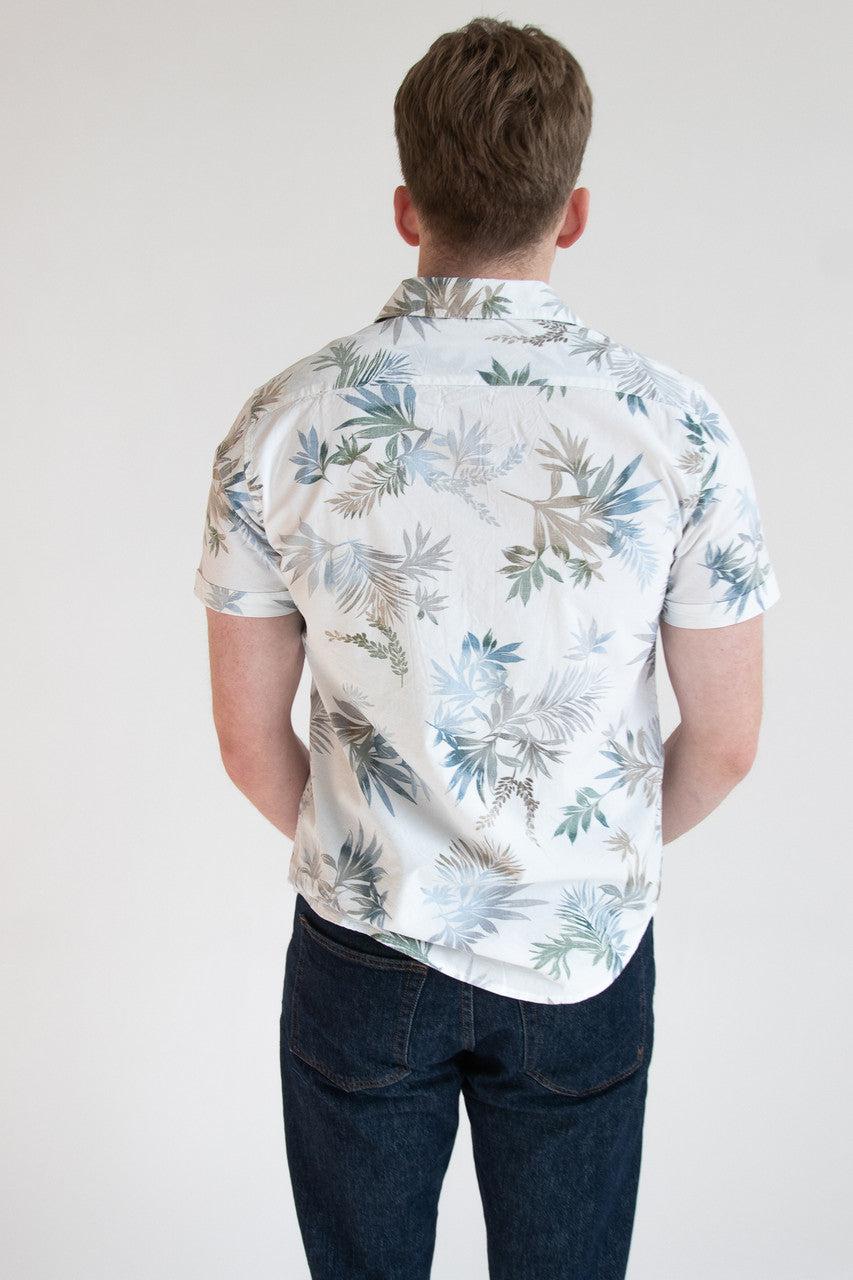Faded Gradient Palms Hawaiian Shirt Product Image