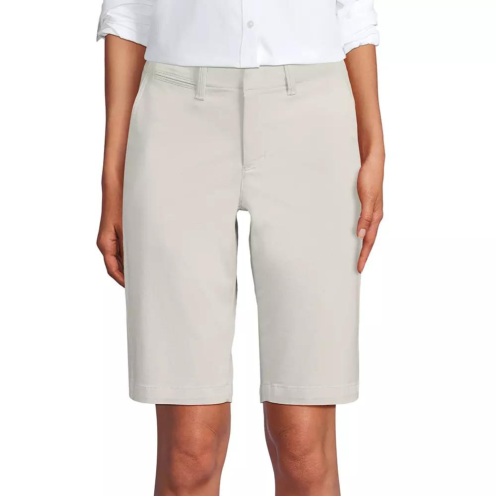 Women's Lands' End 12-in. Classic Bermuda Chino Shorts,  Product Image