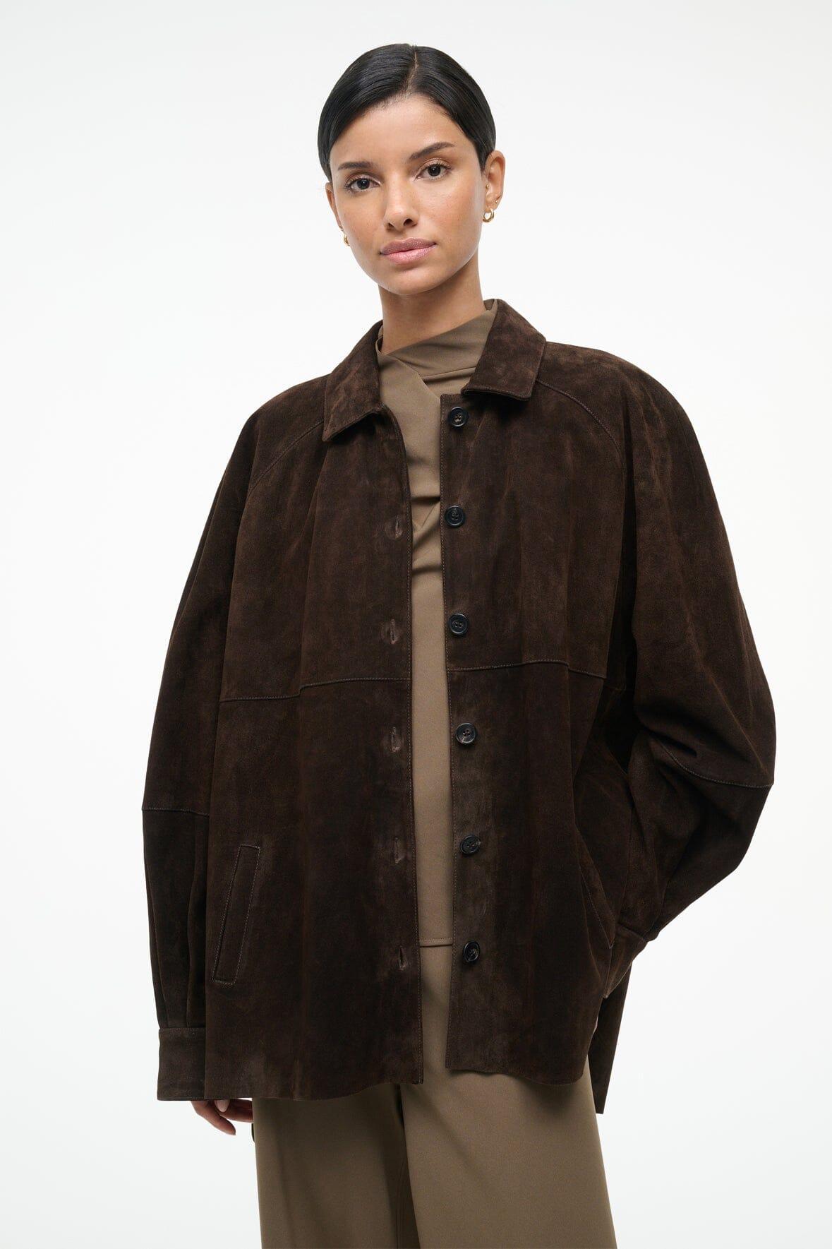 JOSETTE SUEDE SHIRT | ESPRESSO Product Image