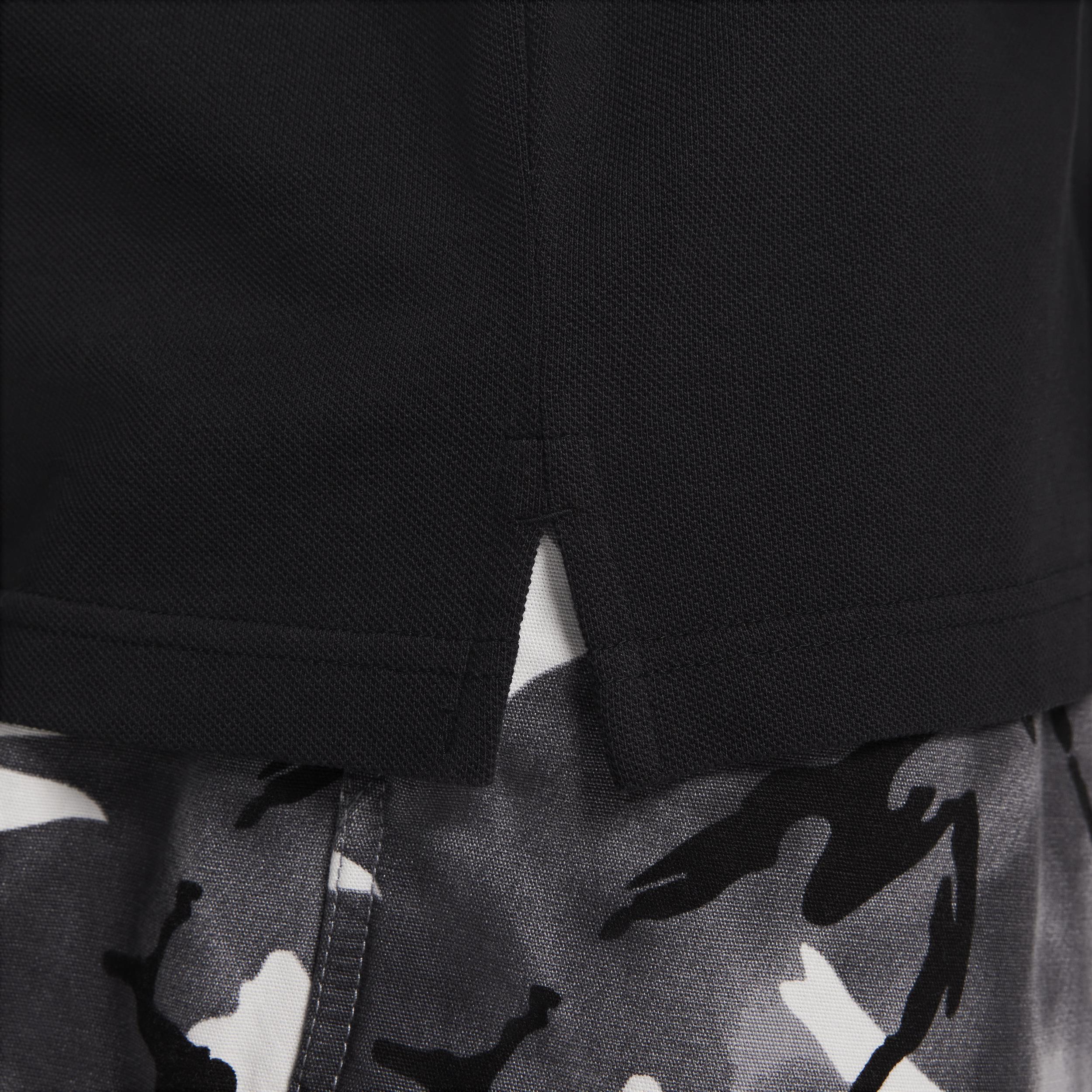 Nike Mens Nike Club SS Polo Pique - Mens Black/White Product Image