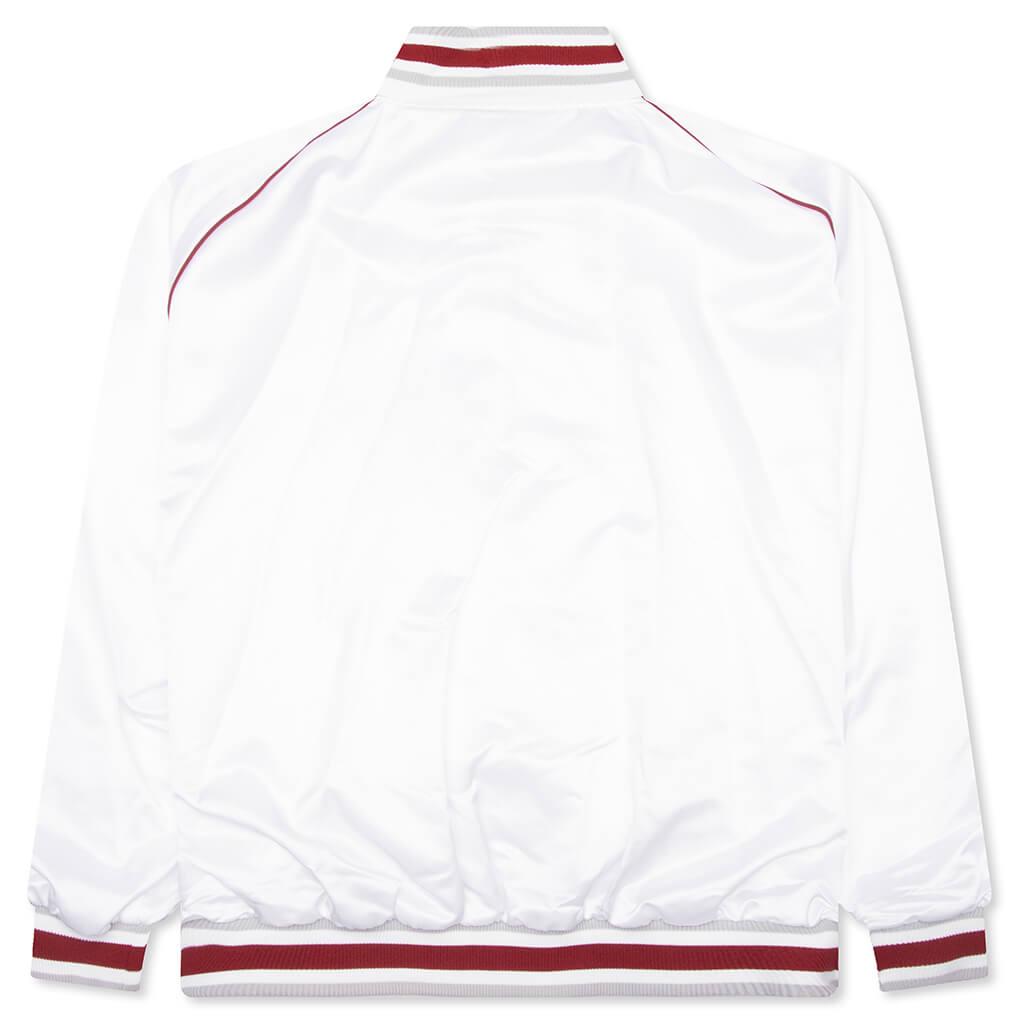 1952 Shiny Raglan Bomber Jacket - White Male Product Image