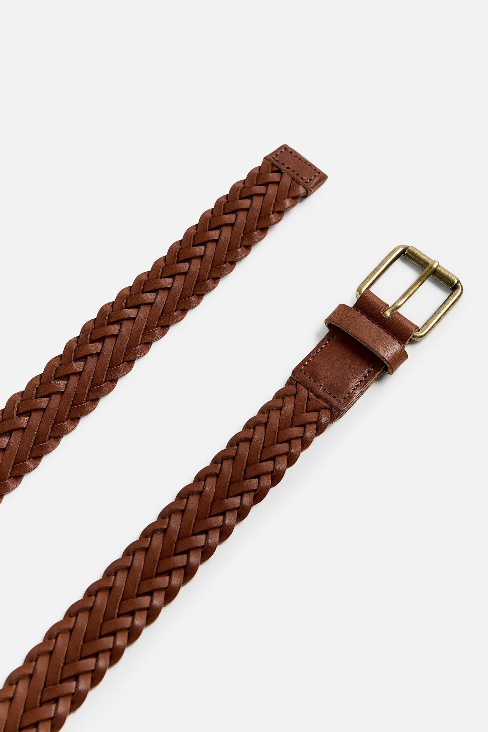 BRAIDED LEATHER BELT Product Image