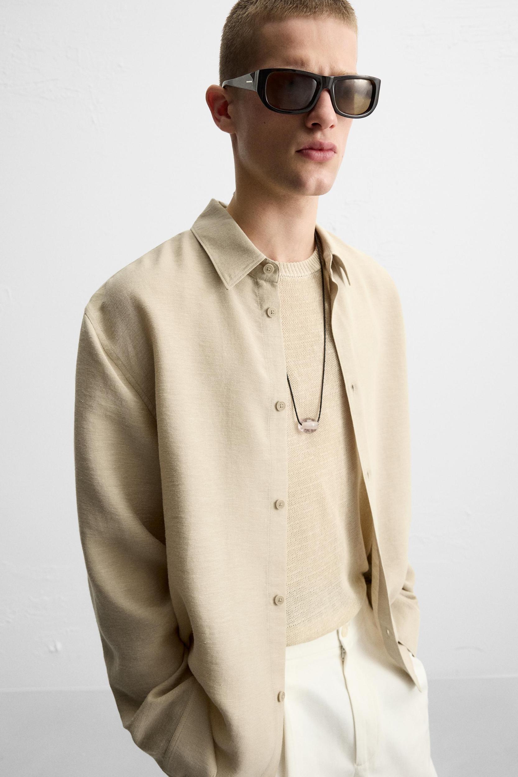 TEXTURED REGULAR FIT SHIRT Product Image