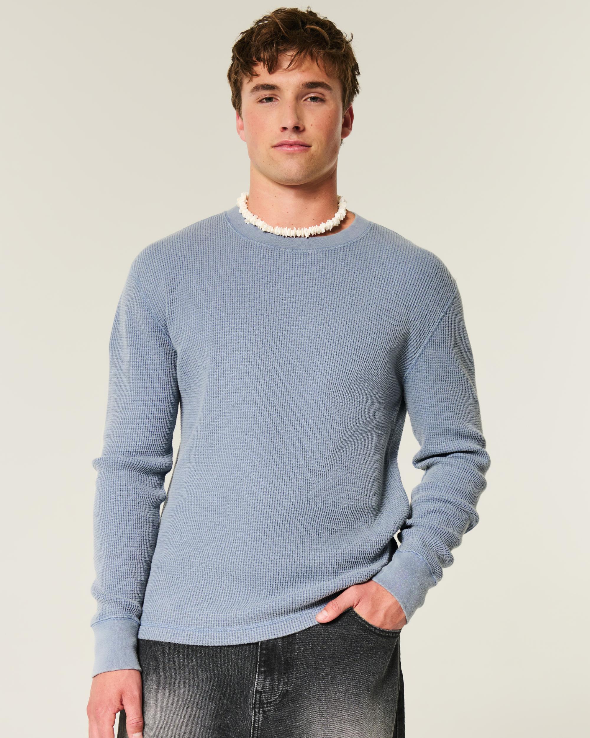 Long-Sleeve Thermal Crew T-Shirt Product Image