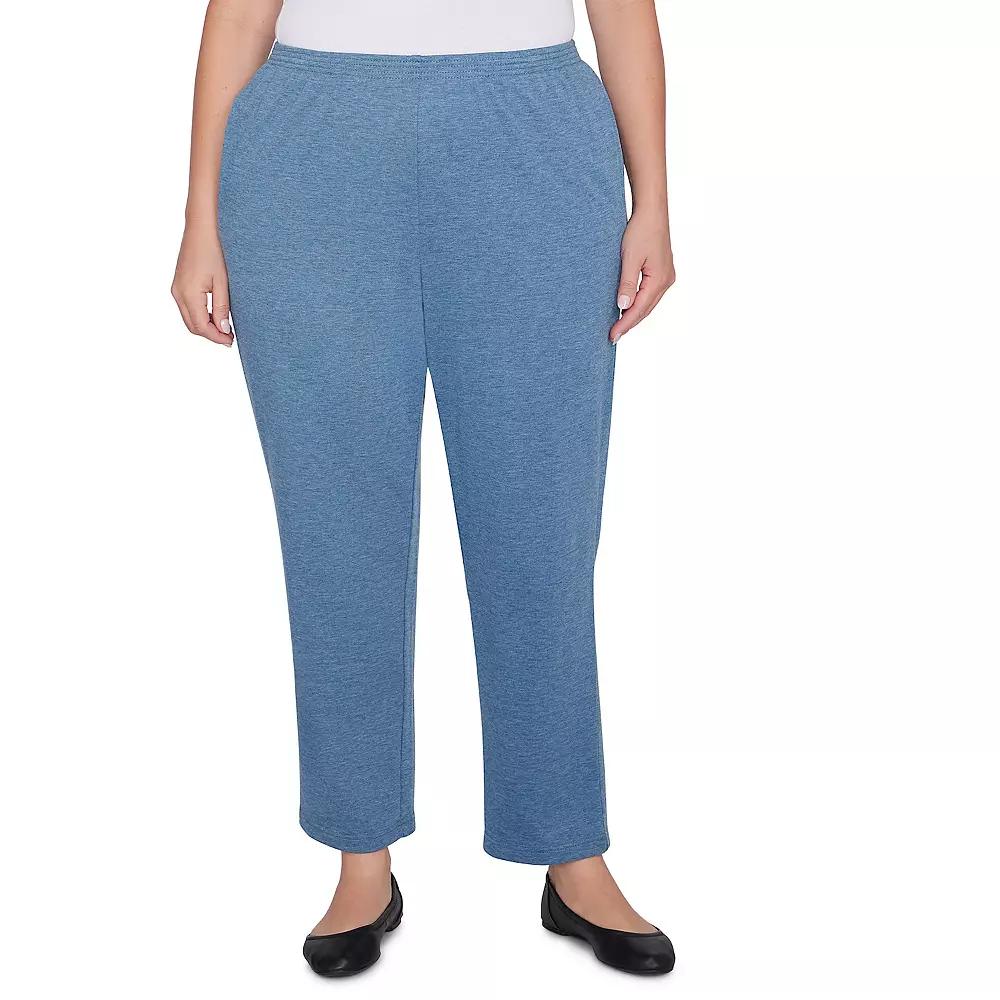 Plus Size Alfred Dunner Traditional Comfort Medium Length Pants, Women's, Size: 2XL, Blue Product Image