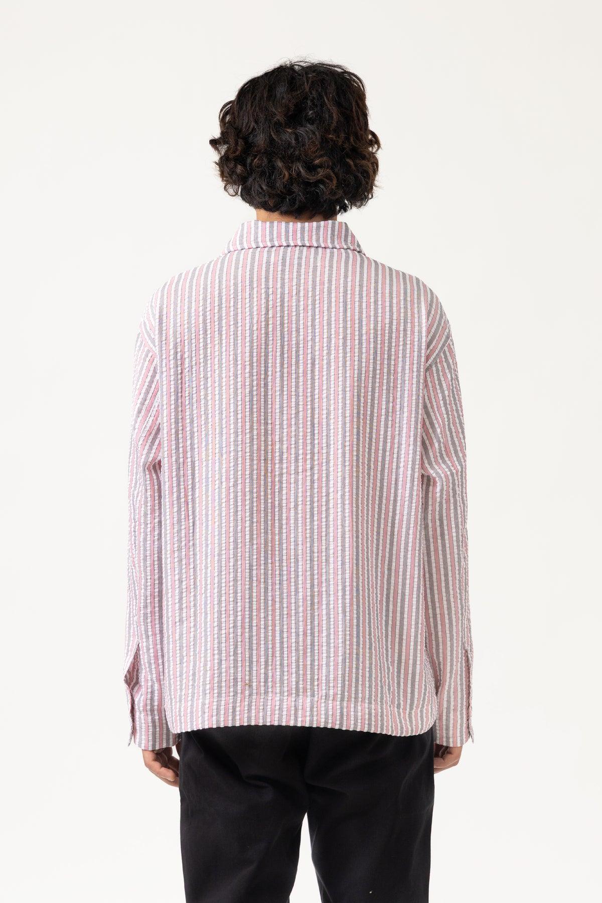 Blacksmith - Striped Military Popover - Red Product Image