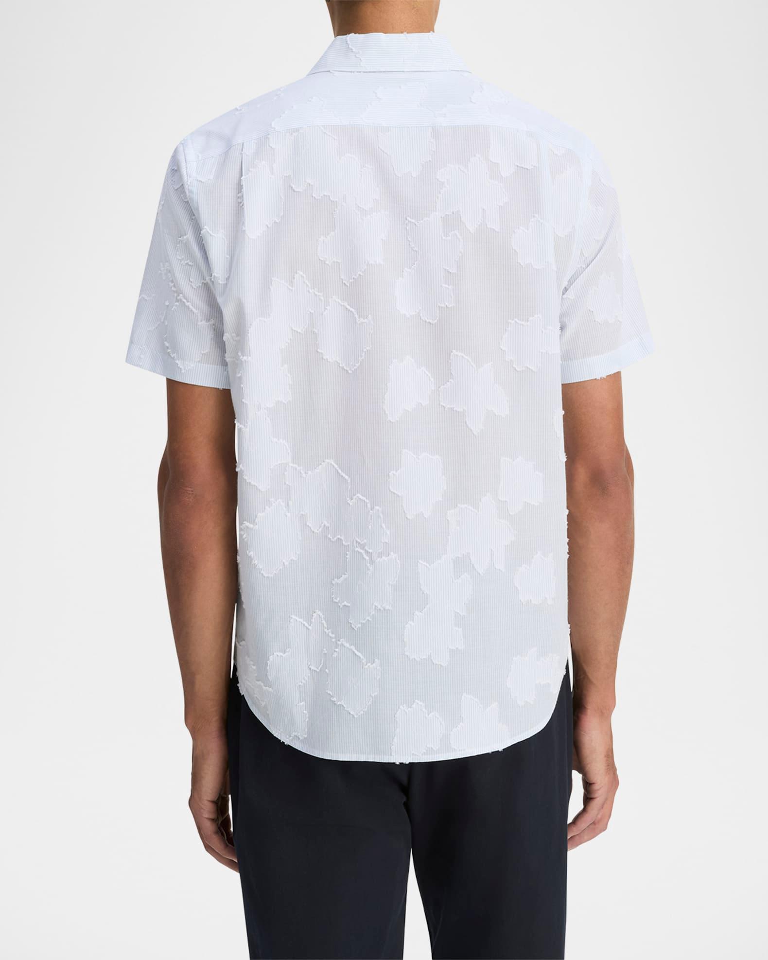 Men's Fil Coupe Floral Stripe Short-Sleeve Shirt Product Image