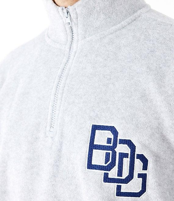 BDG Urban Outfitters Badge Fleece Long Sleeve Quarter Zip Pullover Product Image