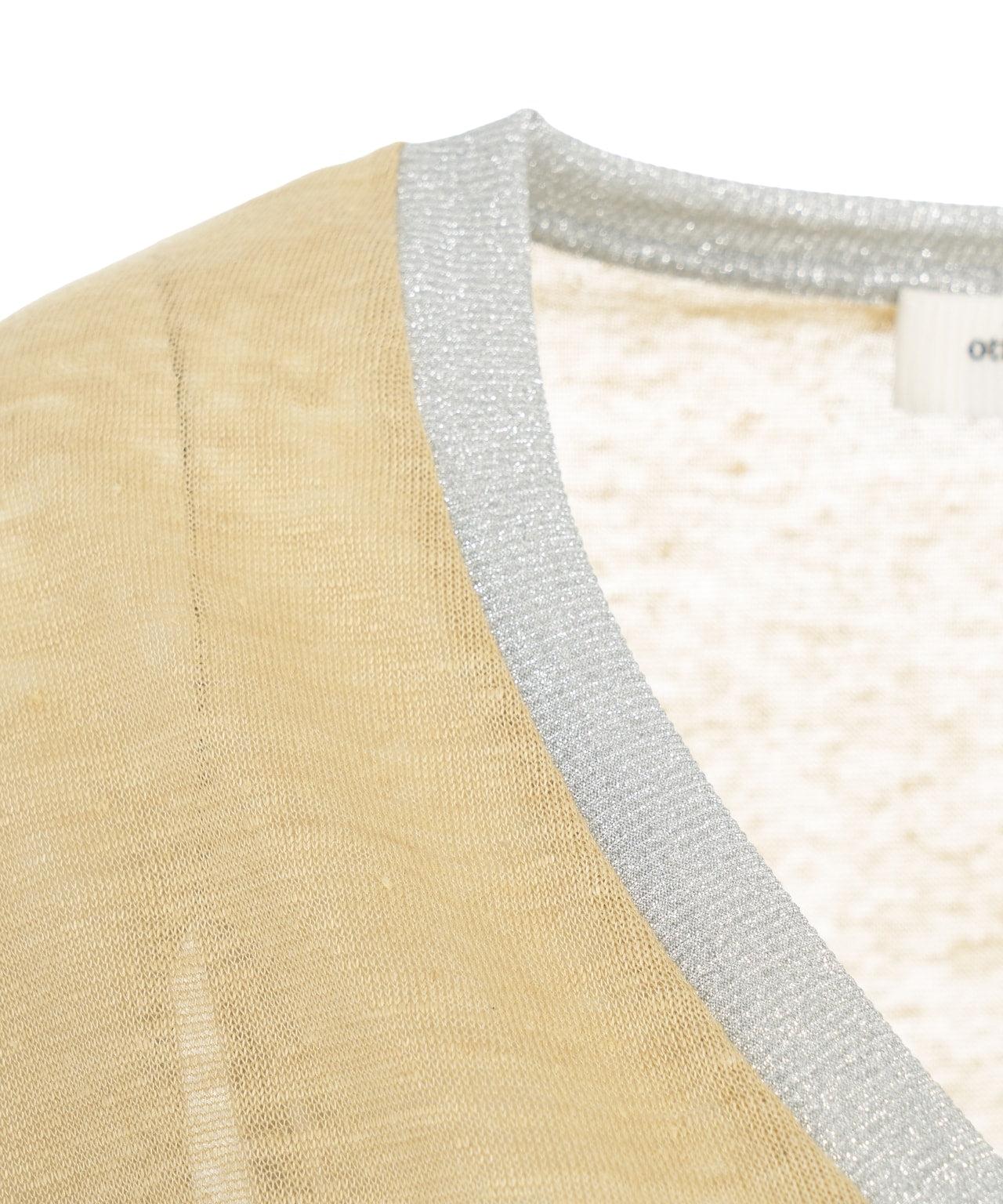 Short sleeve linen sweater Product Image