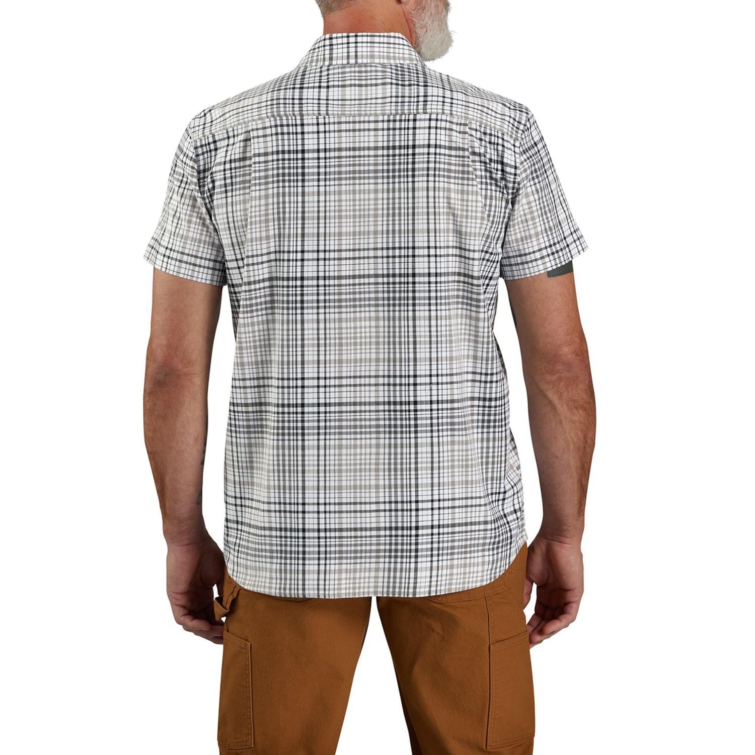 Carhartt 106139 Rugged Flex® Relaxed Fit Plaid Shirt - Short Sleeve Product Image