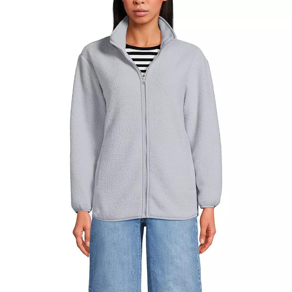 Women's Lands' End Half Zip Cozy Sherpa Fleece Pullover,  Product Image