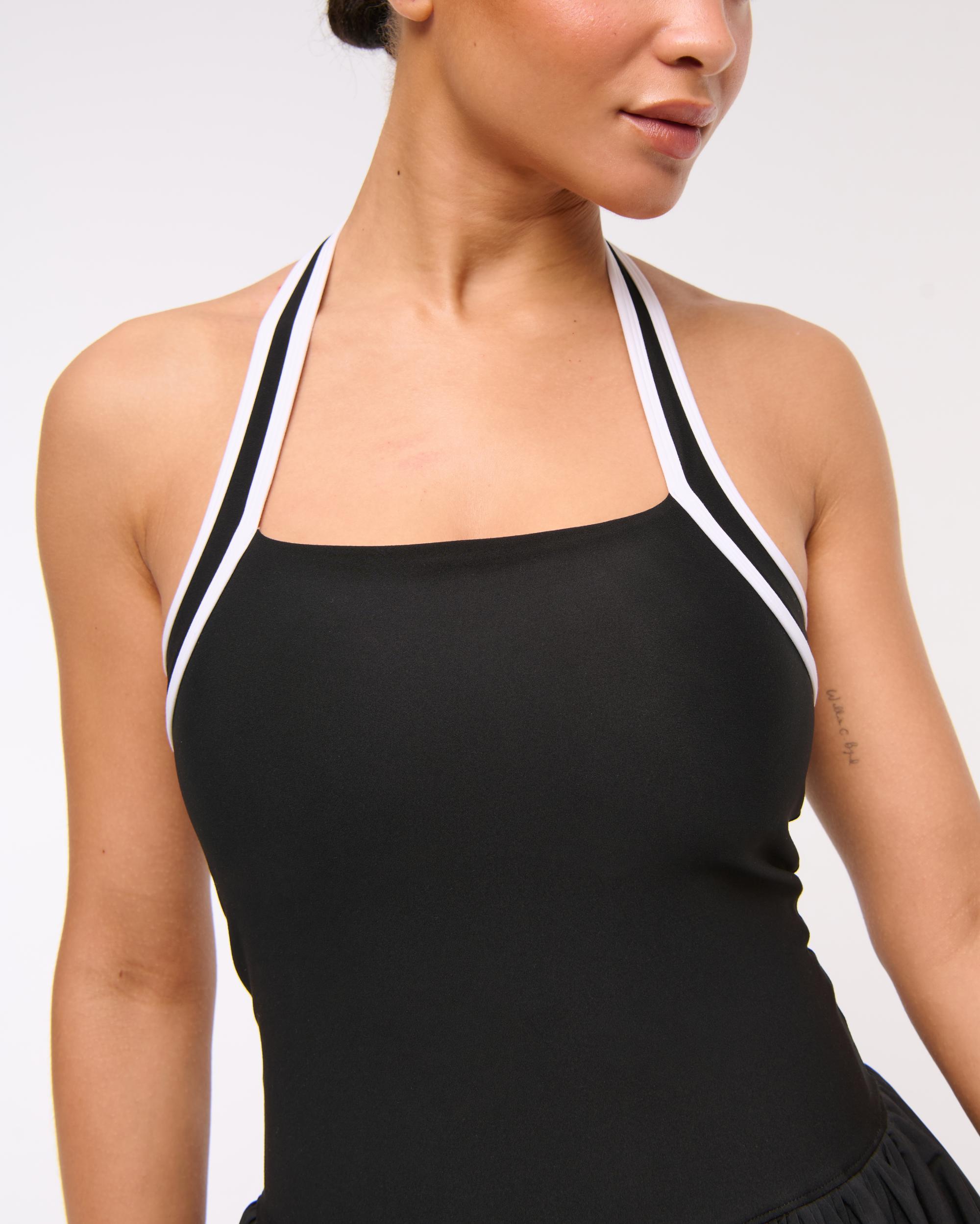 YPB motionTEK Halter Bubble Hem Mini Dress Product Image