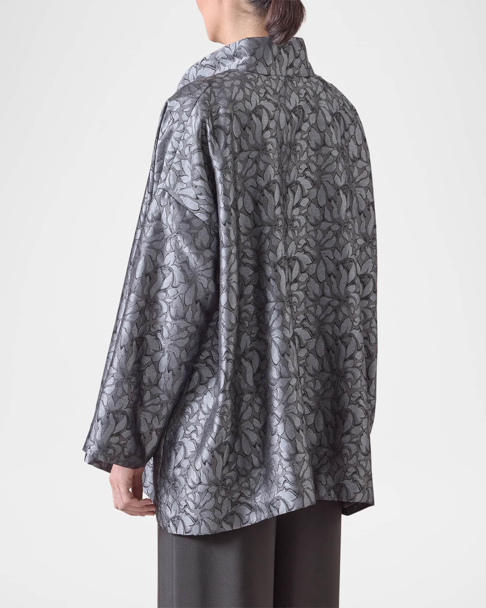 Wide A-Line Jacket With Chinese Collar (Long Length) Product Image