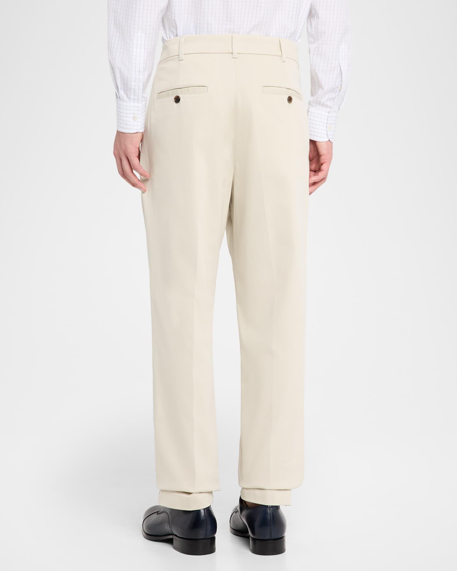 Men's Cotton Twill Straight-Leg Chino Pants Product Image
