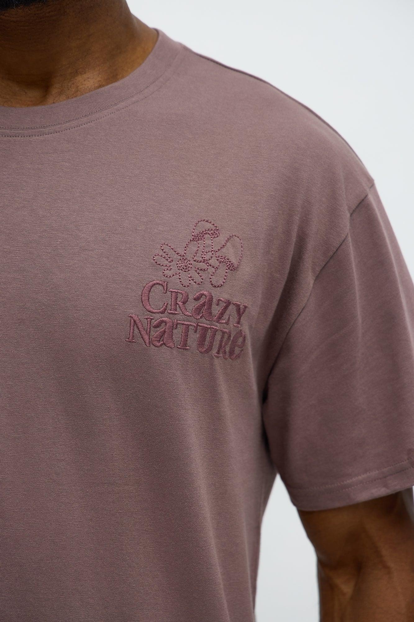 Crazy Nature Short Sleeve Tee - Purple Male Product Image