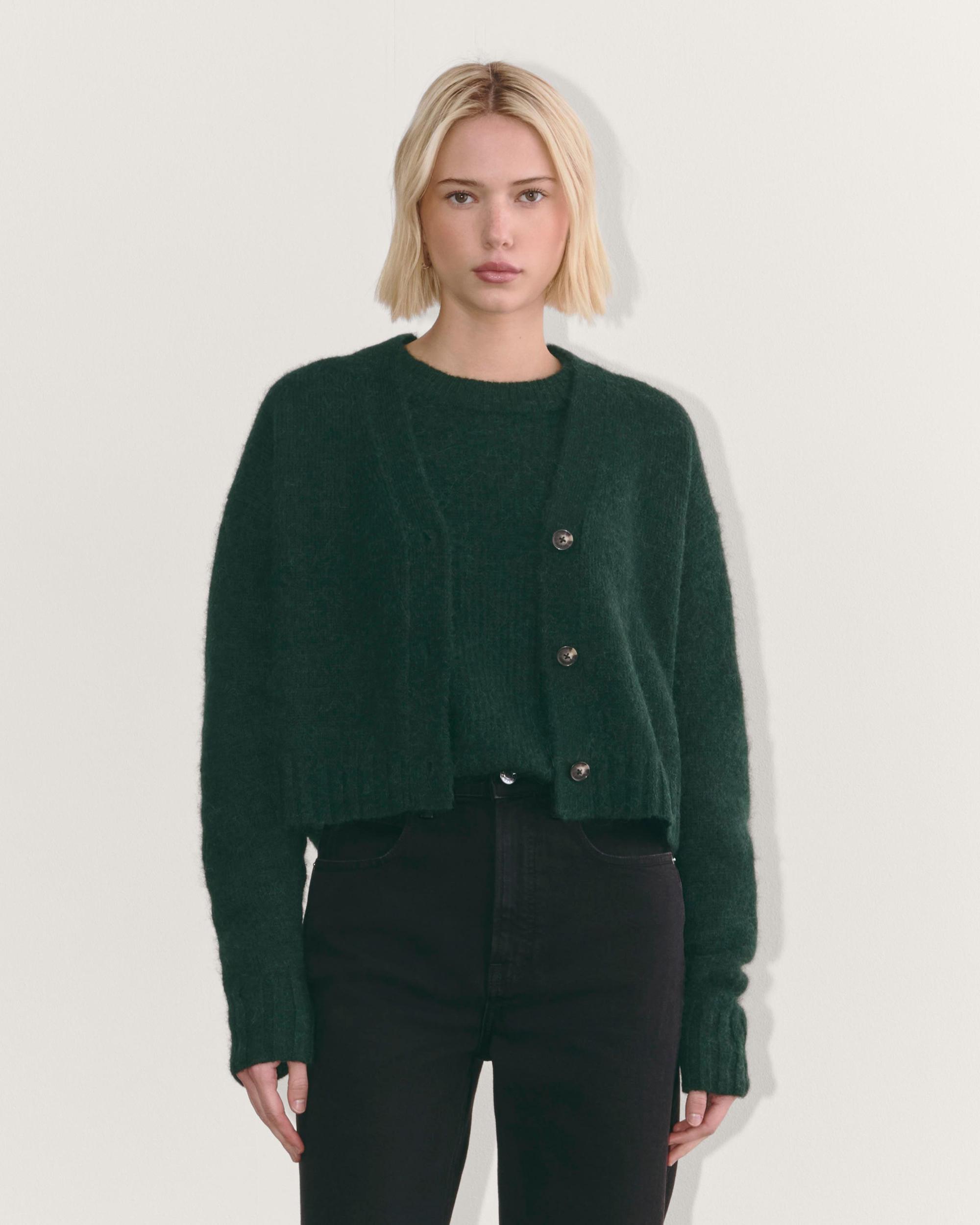 Womens Boxy Cardigan in Alpaca by Everlane Product Image