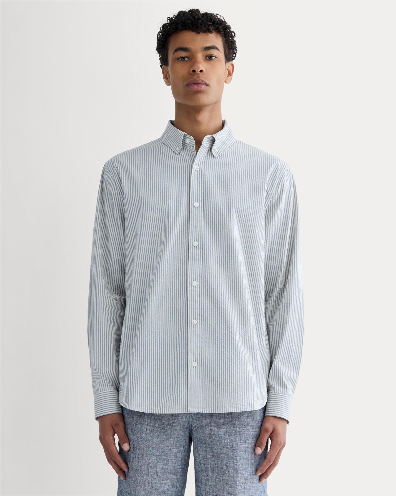 Mens Seersucker Long-Sleeve Shirt by Everlane Product Image