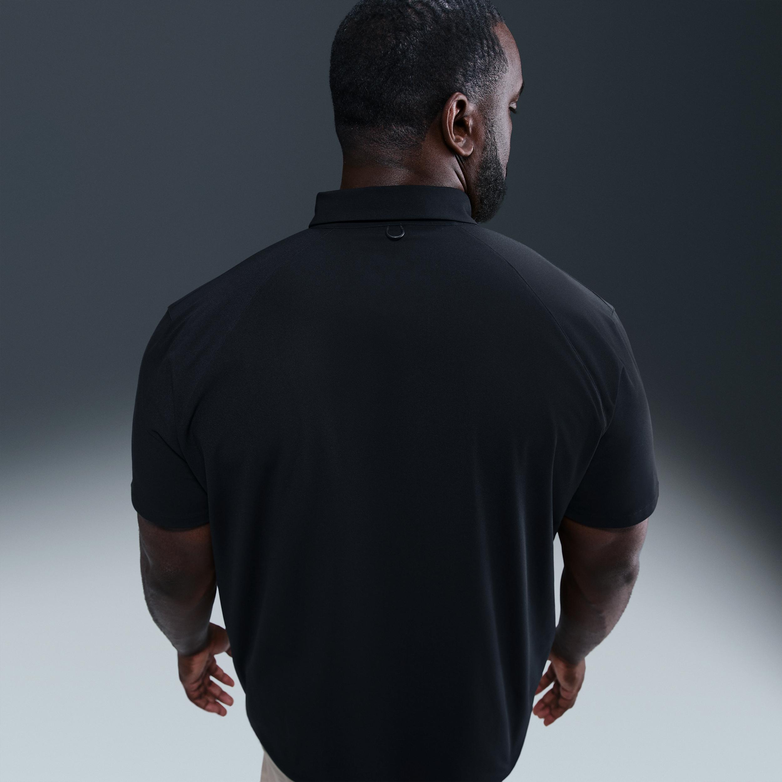 Nike Mens 24.7 PerfectStretch Dri-FIT Short-Sleeve Snap-Down Top | HQ6958-010 Product Image
