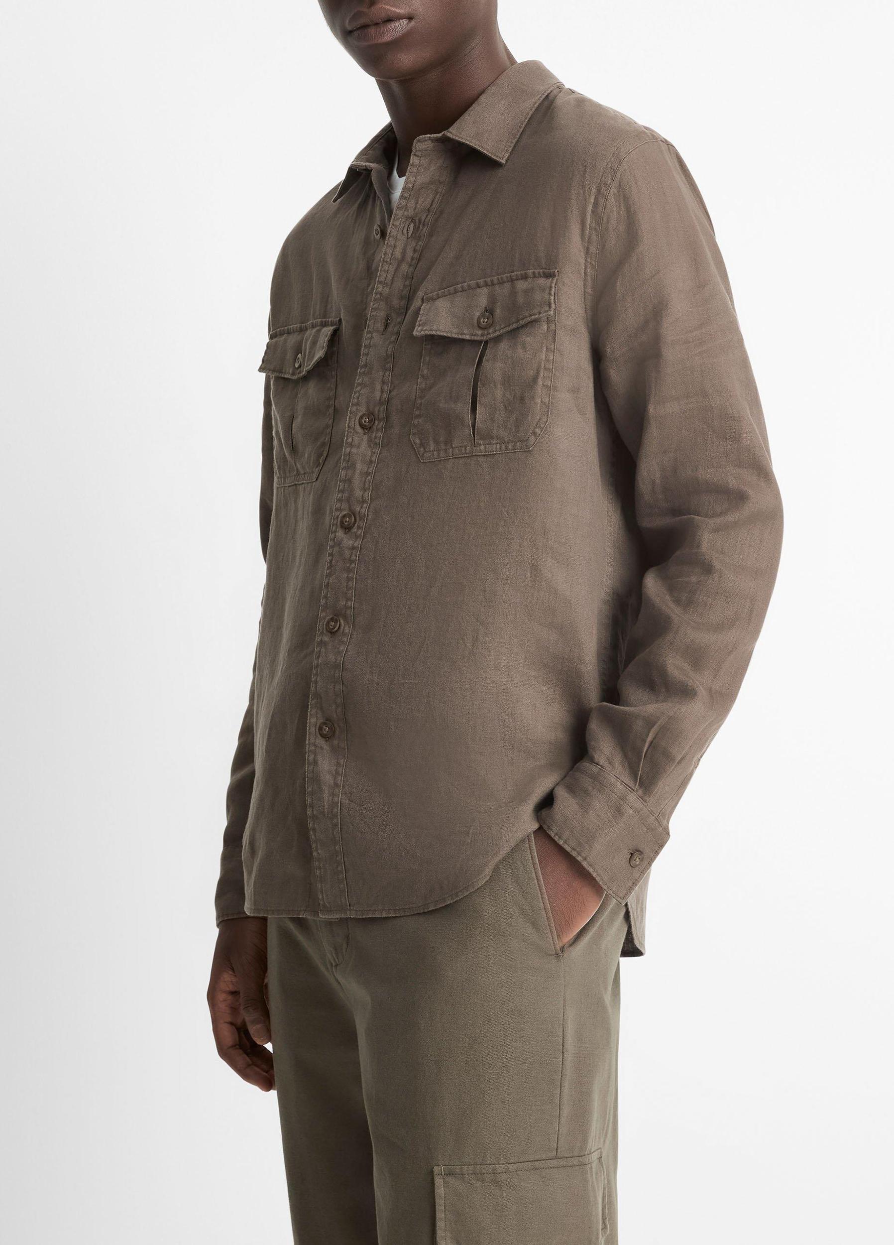 Linen Utility Shirt Product Image