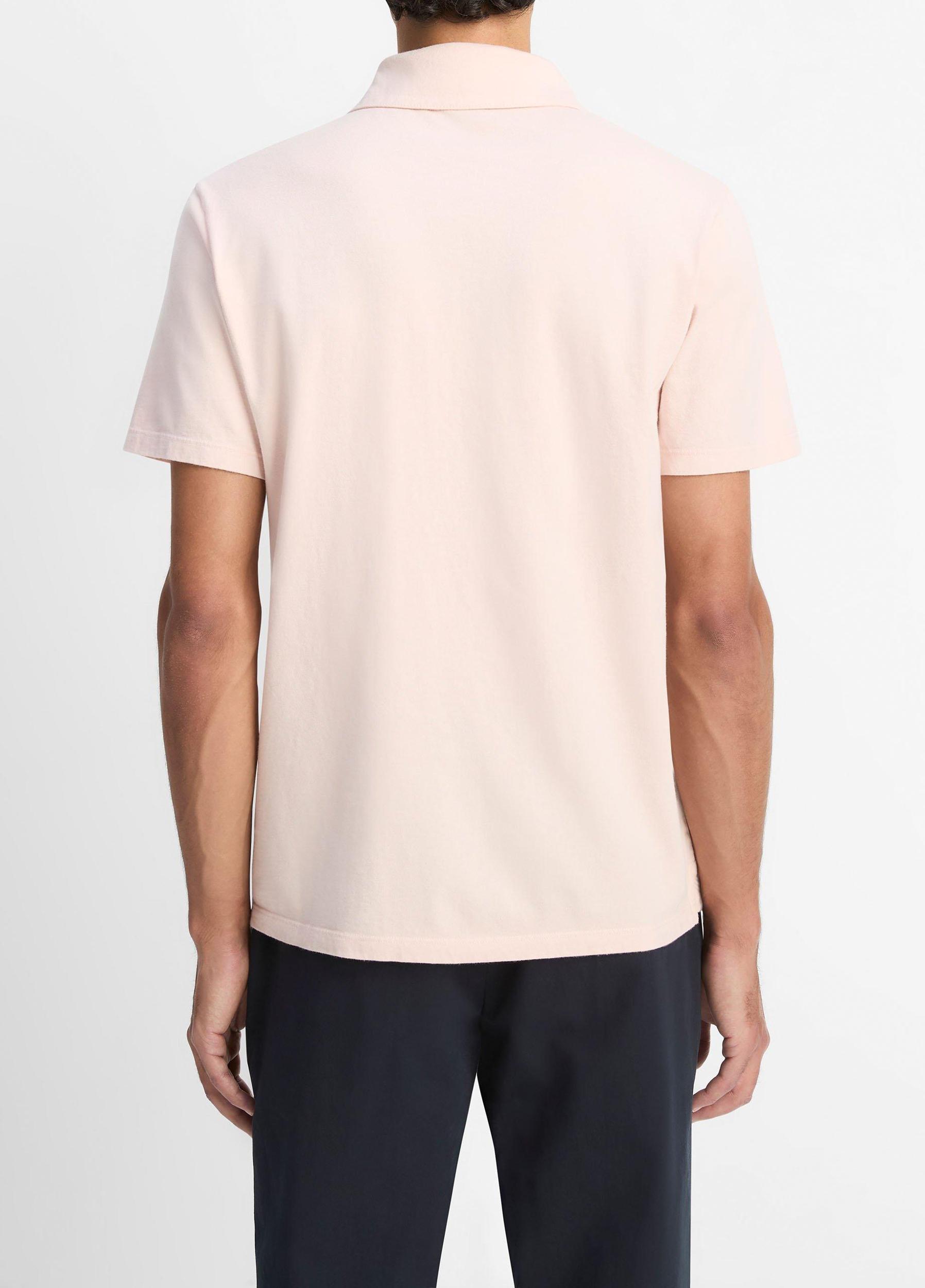 Garment Dye Cotton Polo Shirt Product Image