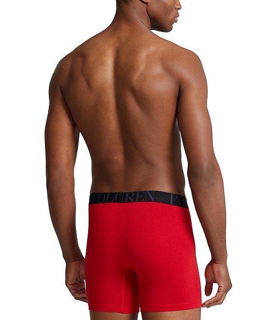 Polo Ralph Lauren Classic Fit Striped & Solid Boxer Briefs 3-Pack Product Image