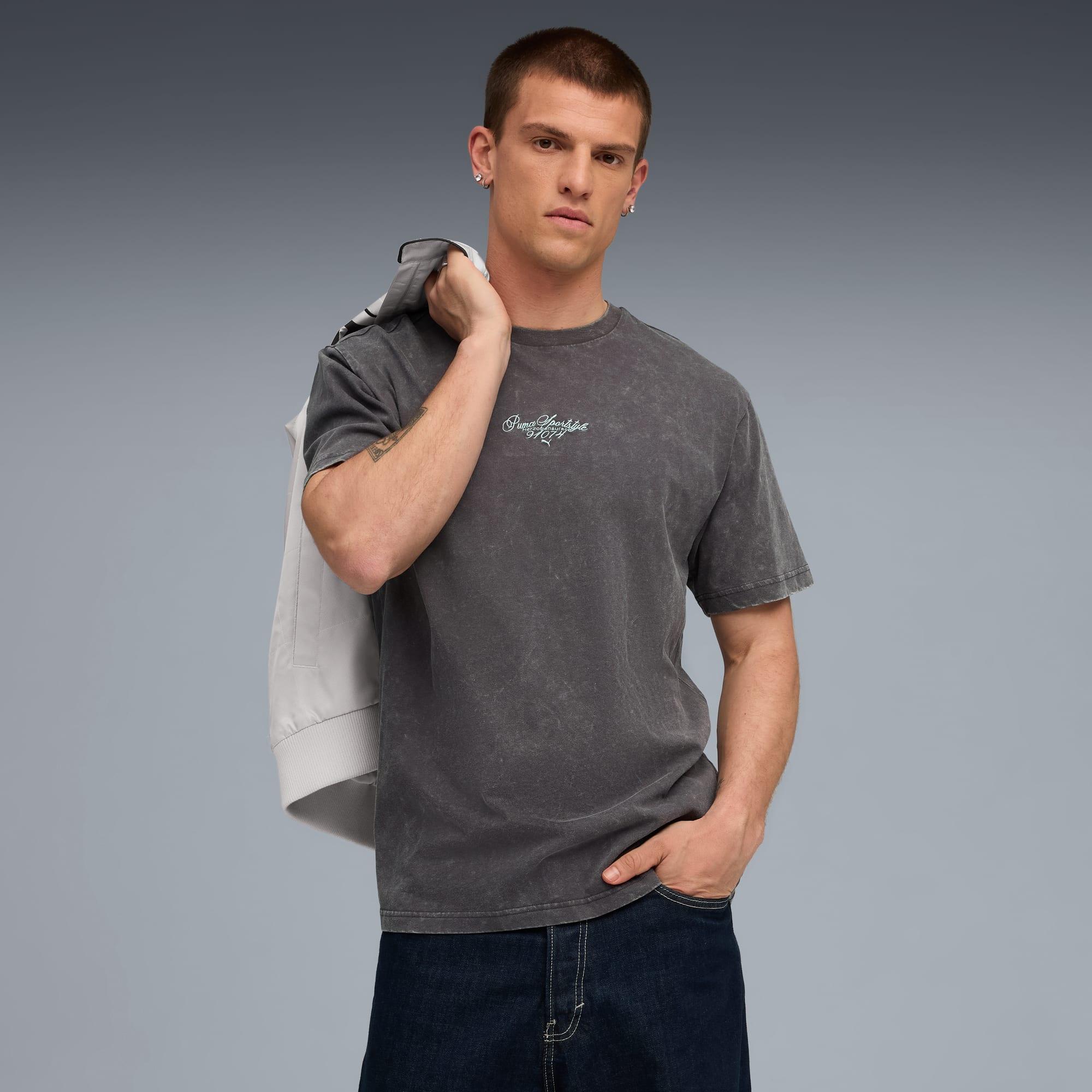 Graphic Relaxed Washed Tee Men Product Image