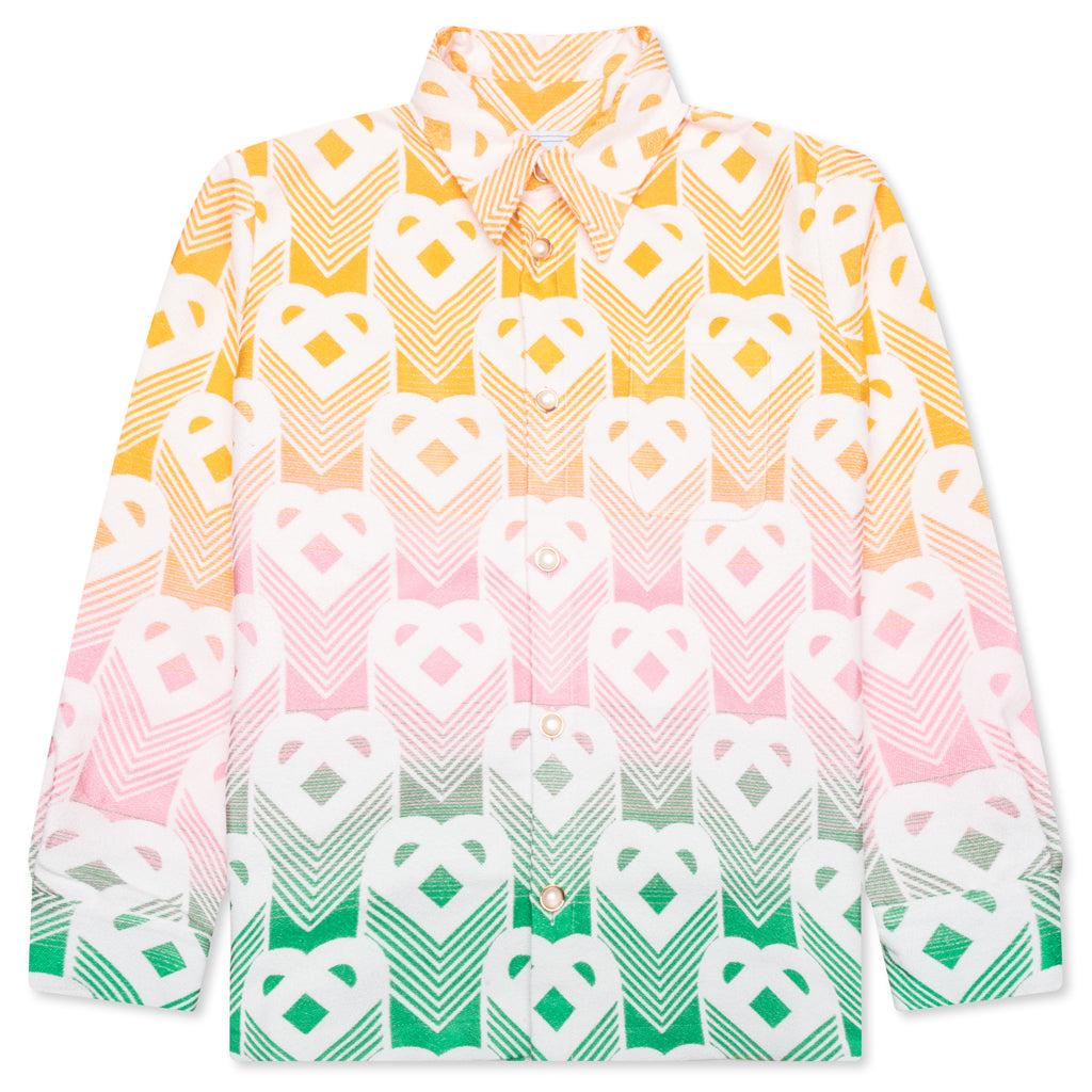 Jacquard Shacket - Gradient Flying Heart Male Product Image