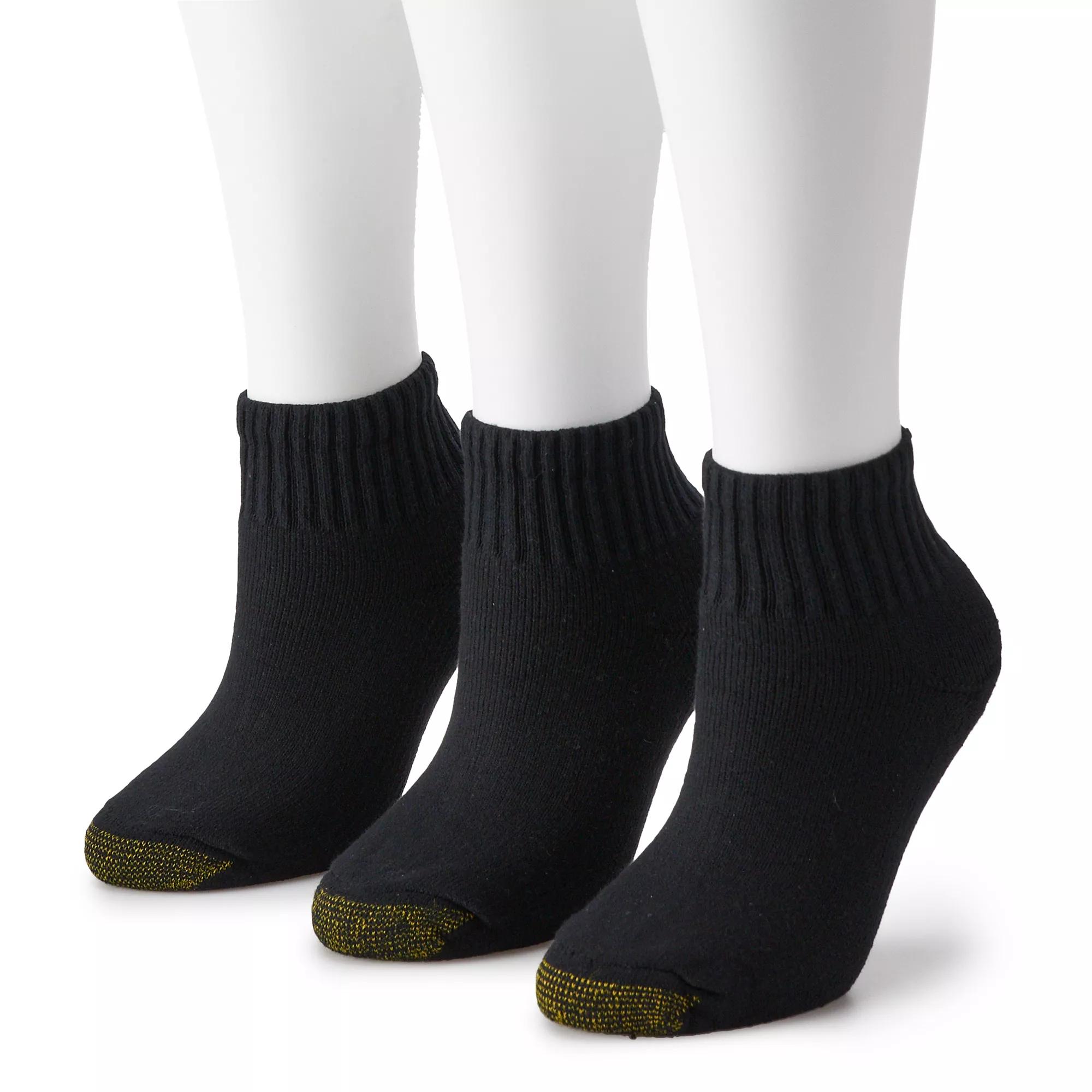Women's GOLDTOE® 3-pack Ultra Tec Quarter Socks,  Product Image