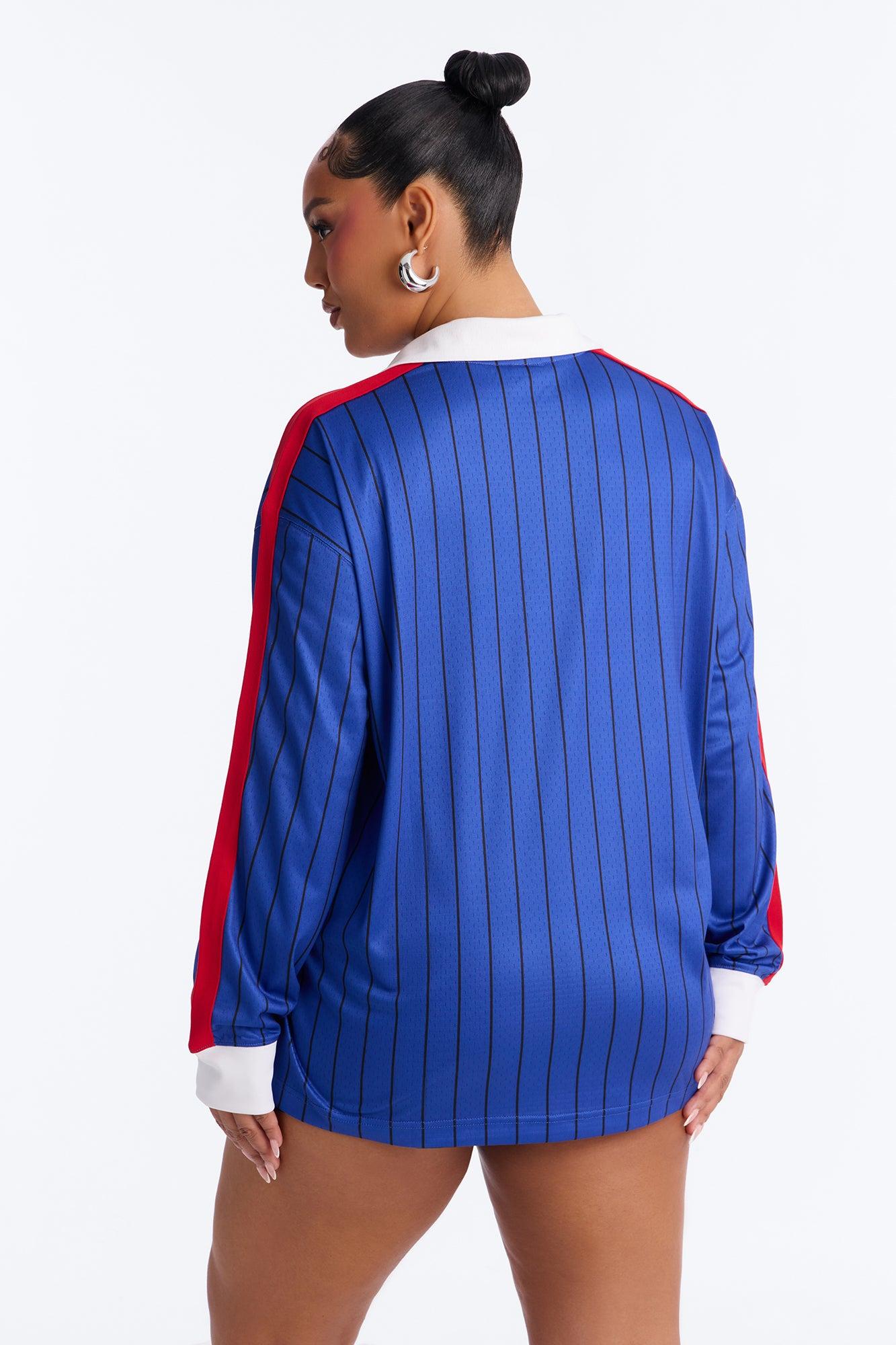 NBA Detroit Pistons Long Sleeve Top - Royal Female Product Image