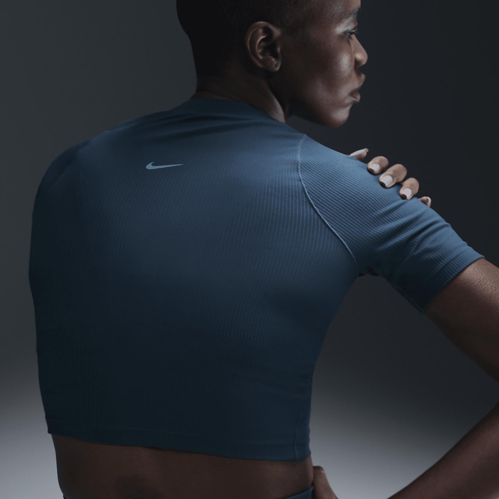 Nike Women's Zenvy Rib Dri-FIT Short-Sleeve Top Product Image