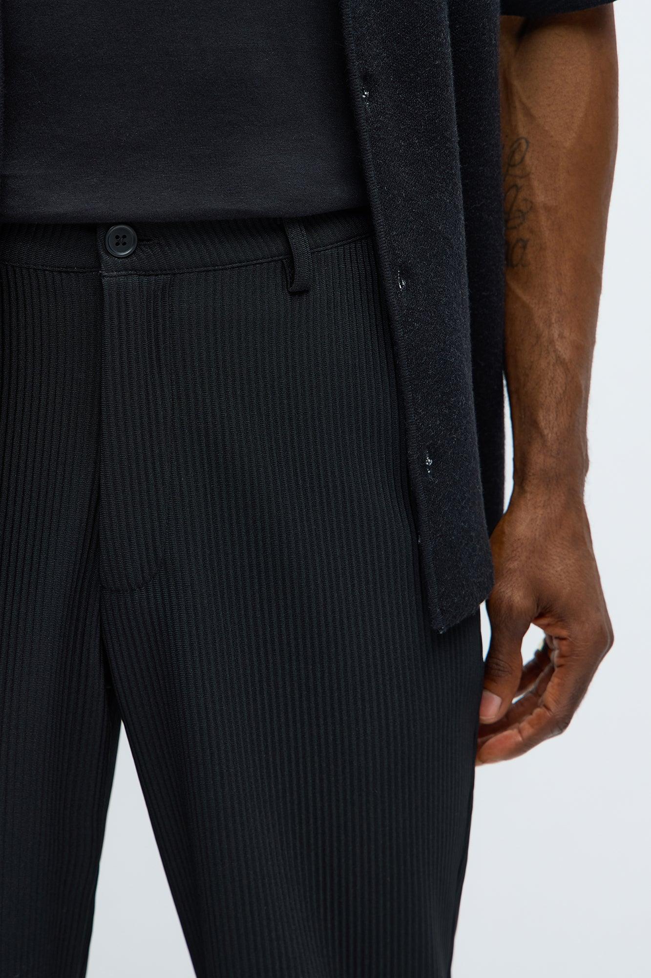 Show Up Slim Trousers - Black Male Product Image