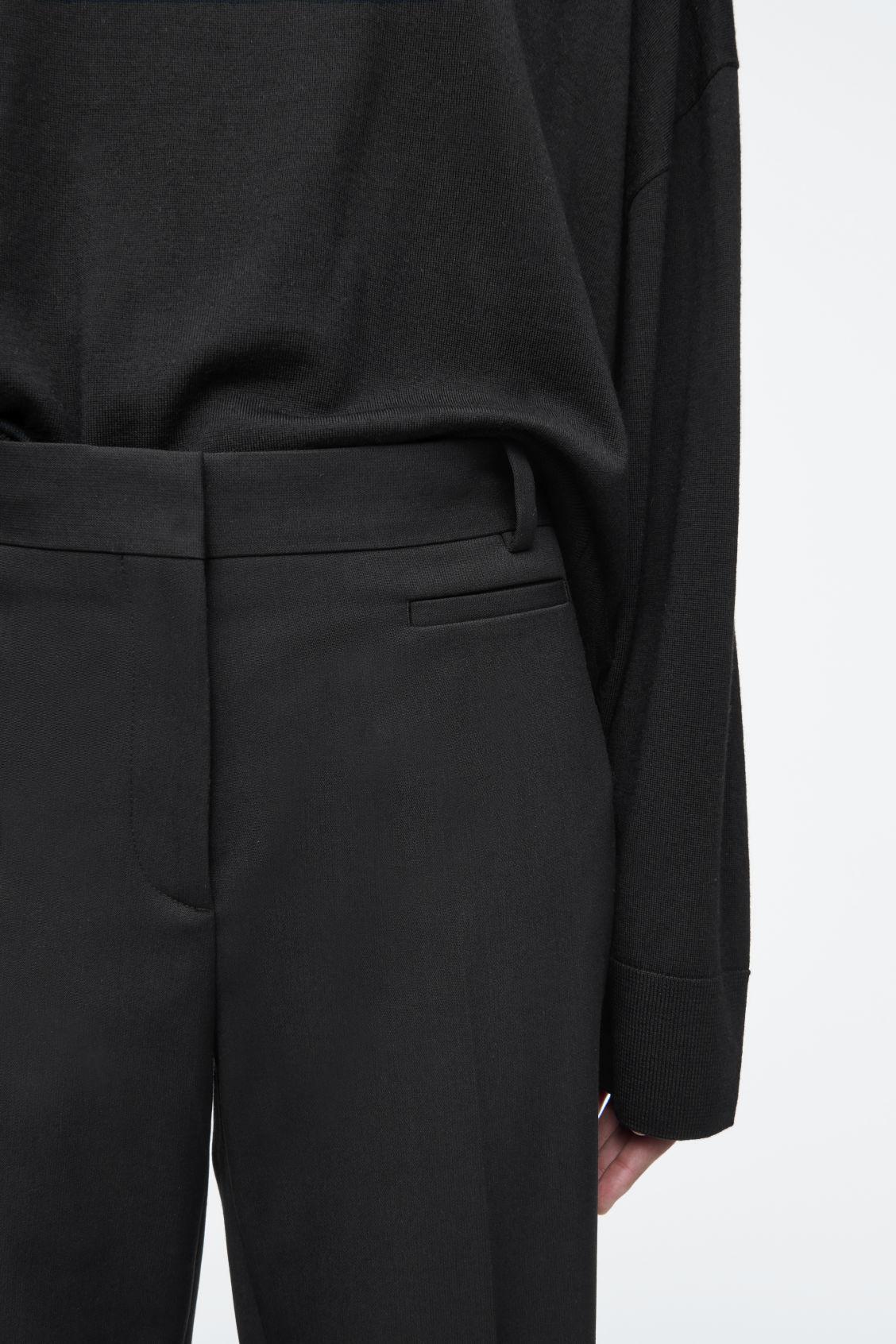 TAILORED WOOL SLIM-LEG PANTS Product Image