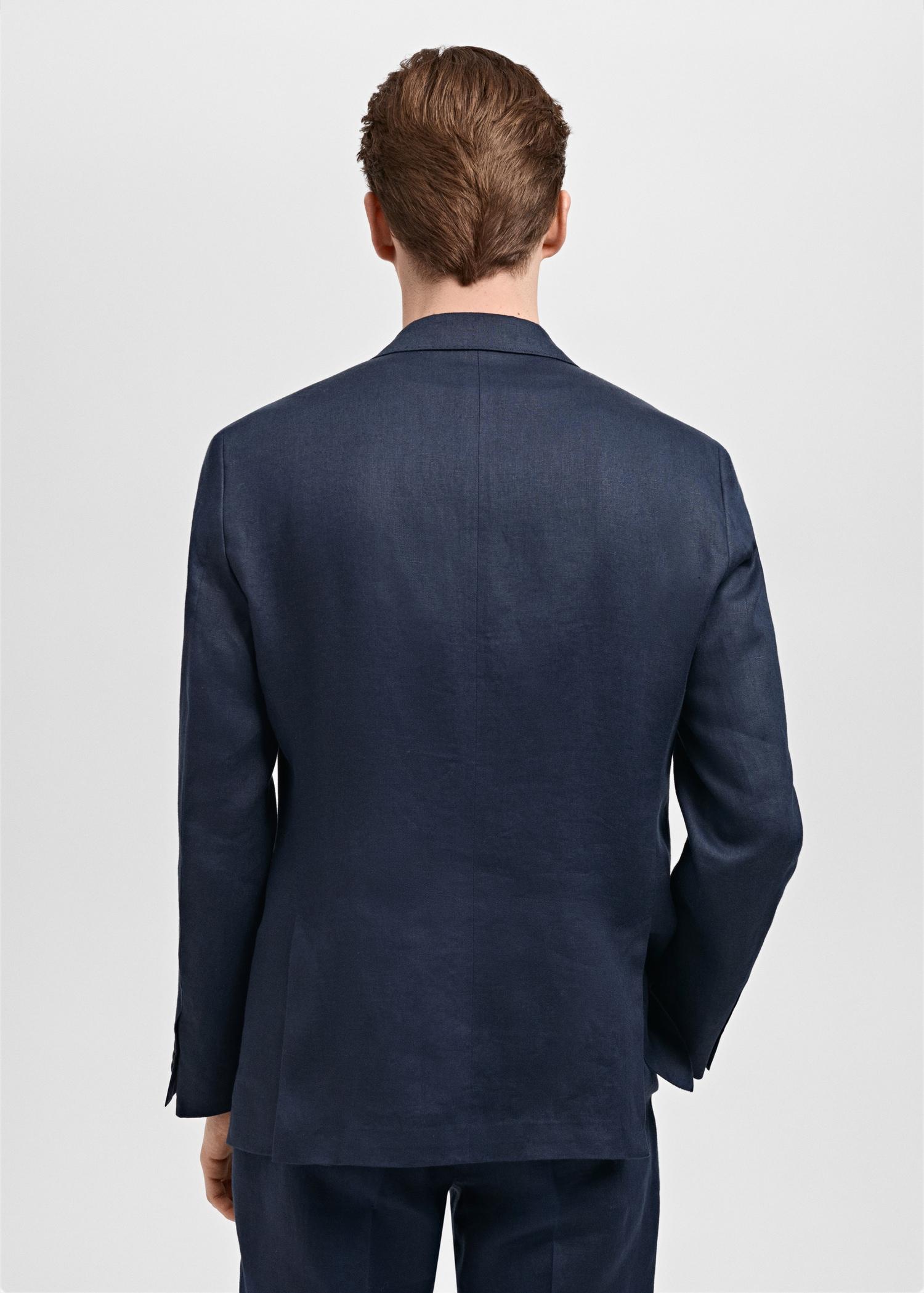 Amalfi 100% linen slim-fit suit blazer - Men | MANGO USA Product Image
