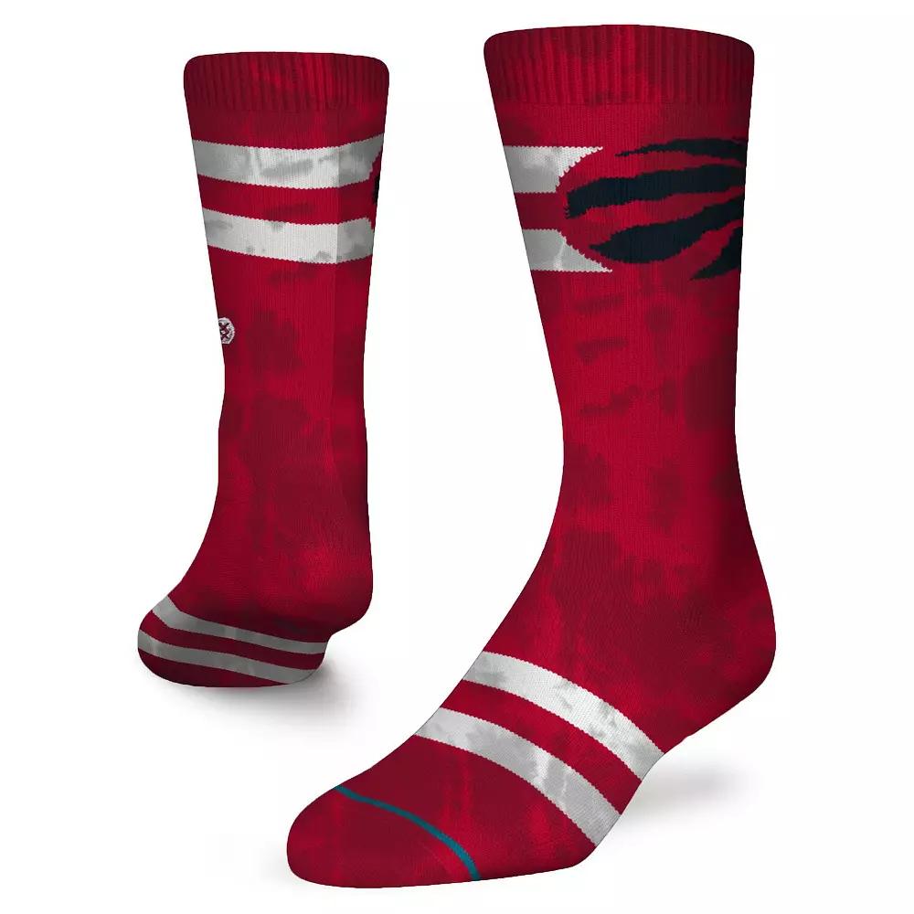Men's Stance Toronto Raptors Tie-Dye Crew Socks,  Product Image