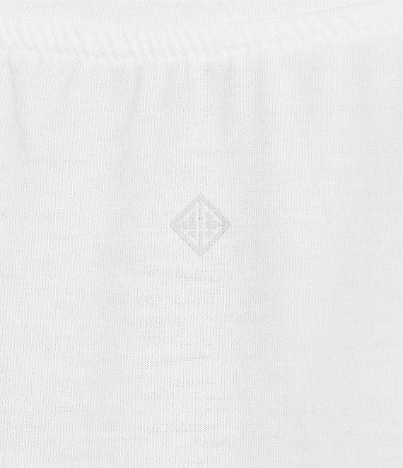 Antonio Melani Active Impact V-Neck Short Sleeve Relaxed Fit Knot Front Coordinating Shirt Product Image