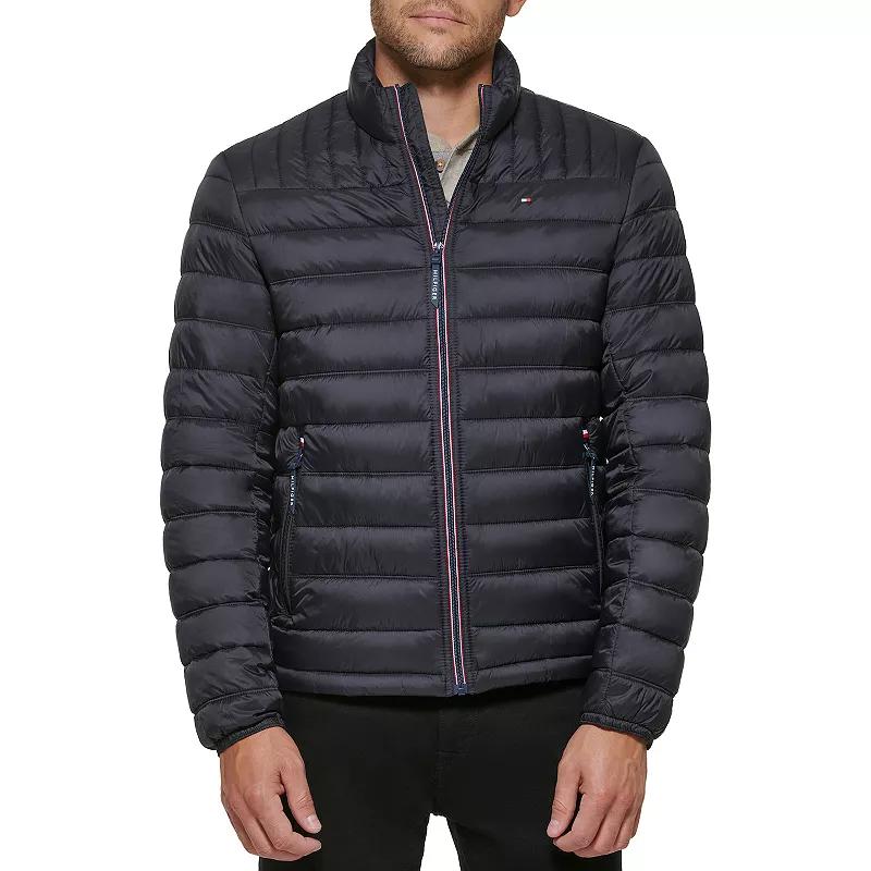 Big & Tall Tommy Hilfiger Stand Collar Packable Puffer Jacket, Men's,  Product Image