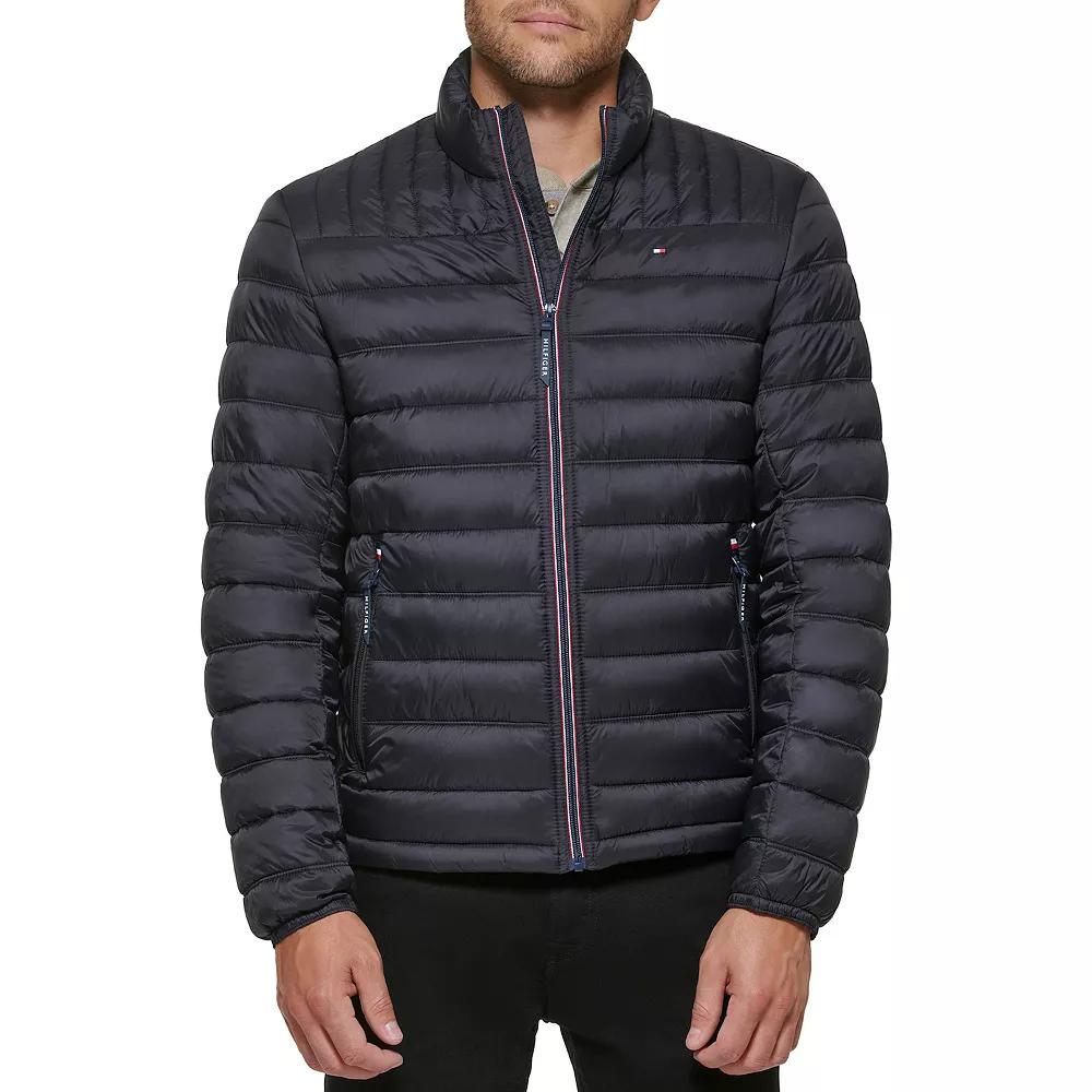 Big & Tall Tommy Hilfiger Stand Collar Packable Puffer Jacket, Men's,  Product Image