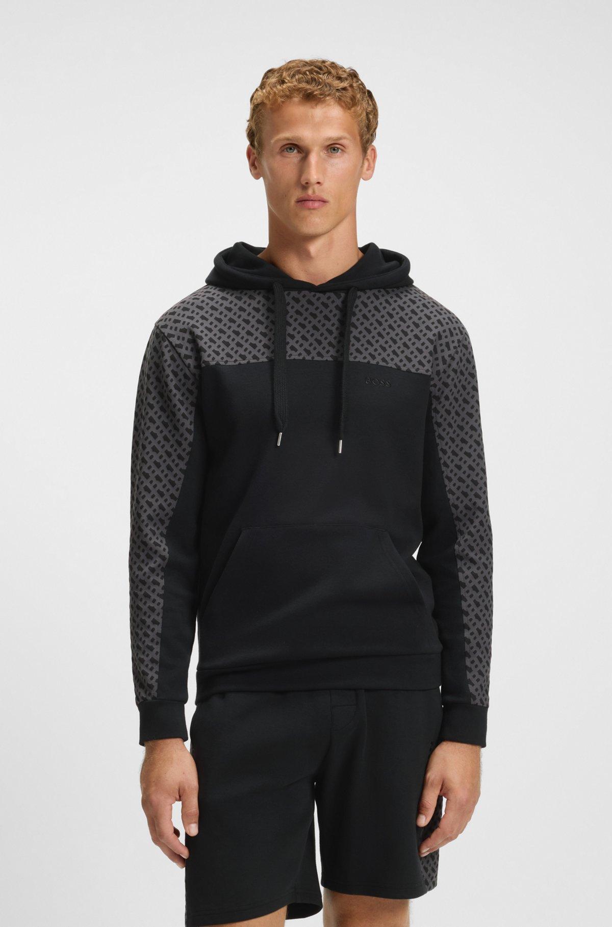 Hoodie with monogram pattern Product Image