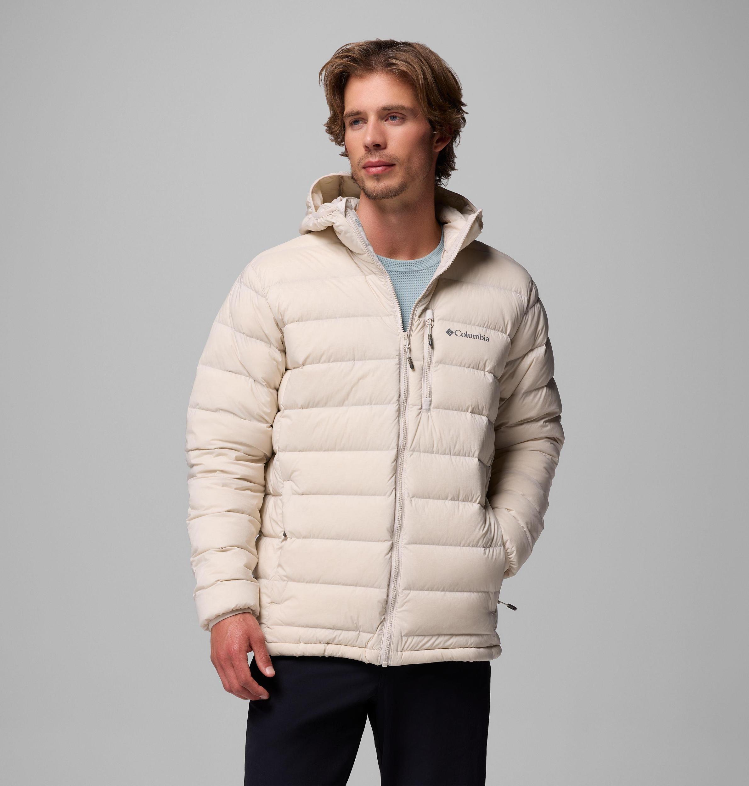 Columbia Mens Drift Peak Stretch Down Hooded Jacket- Product Image