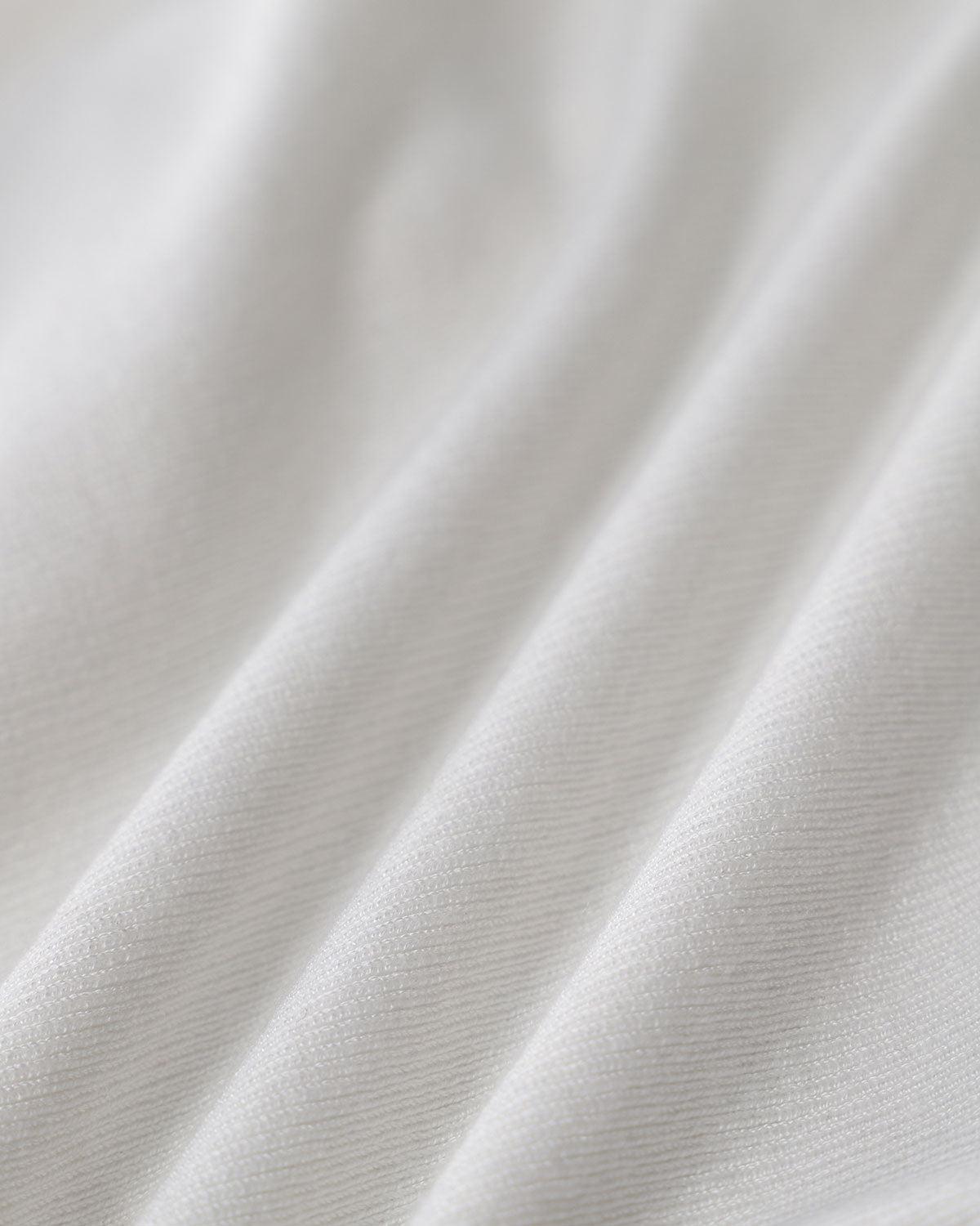 White Ruched Single Breasted Cardigan Product Image