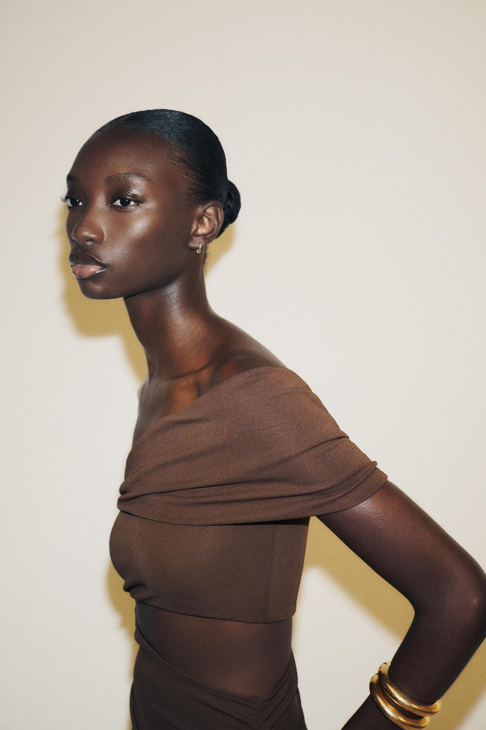 ASYMMETRIC CUT OUT MAXI DRESS Product Image